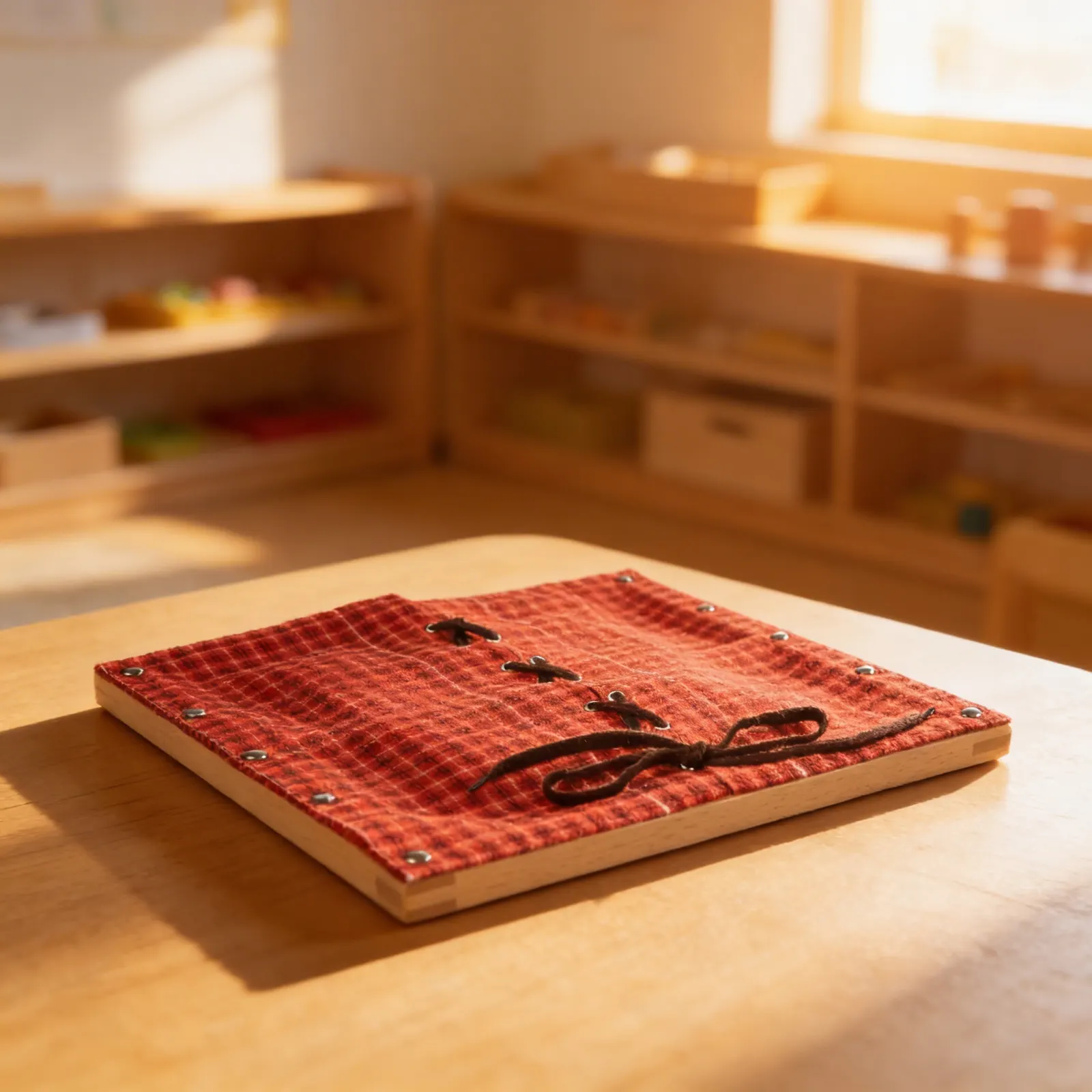 Lacing Frame: Metal Grommets with Cord Threading Practice: Child learning