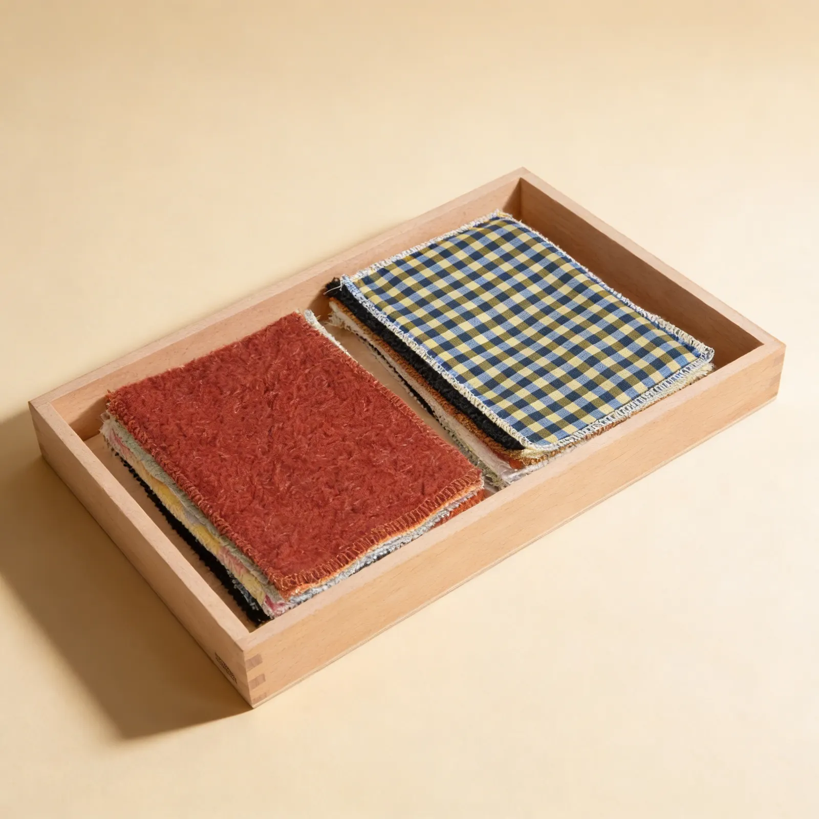 Fabric Box: Tactile Discrimination Through Paired Matching: Side view