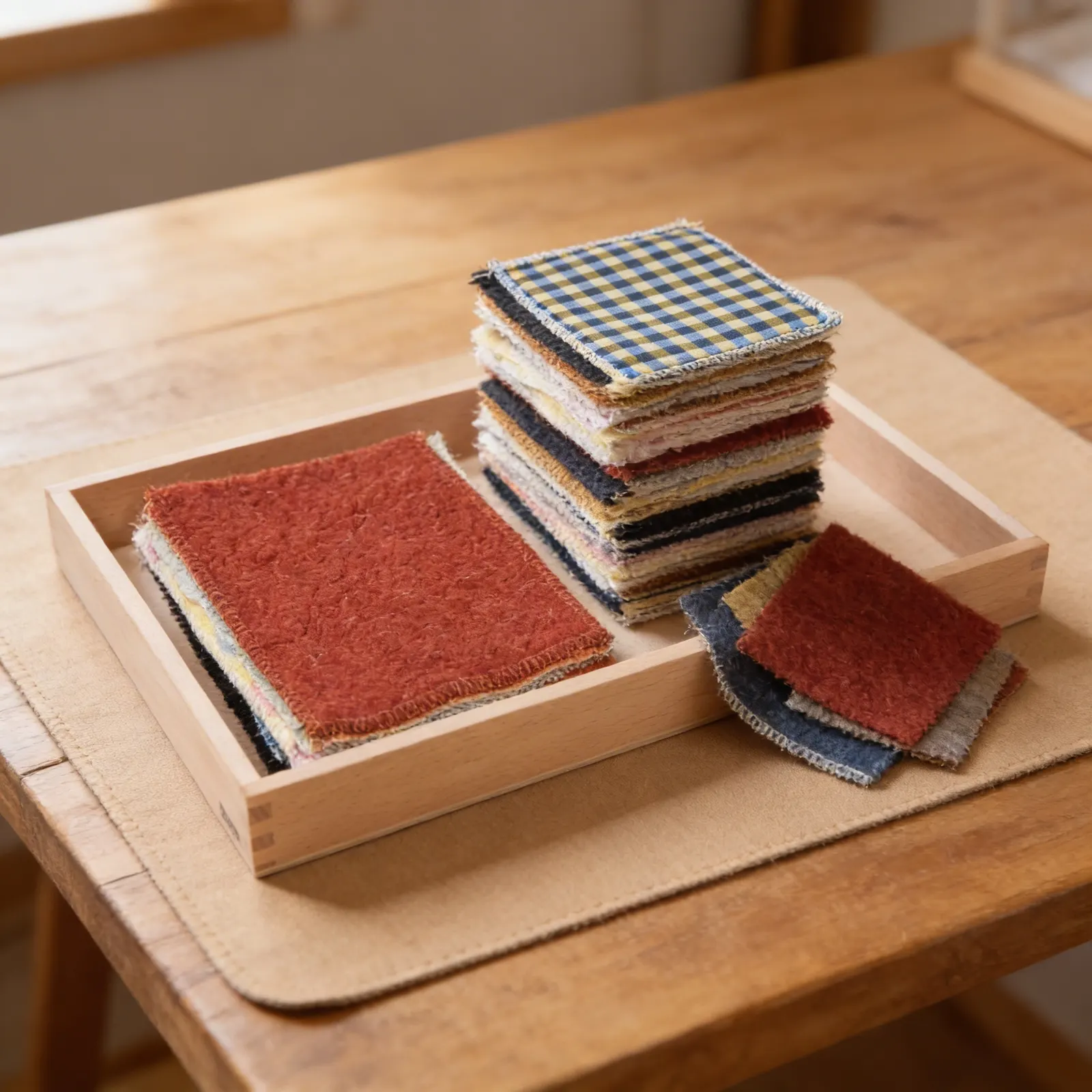 Fabric Box: Tactile Discrimination Through Paired Matching: Detail view