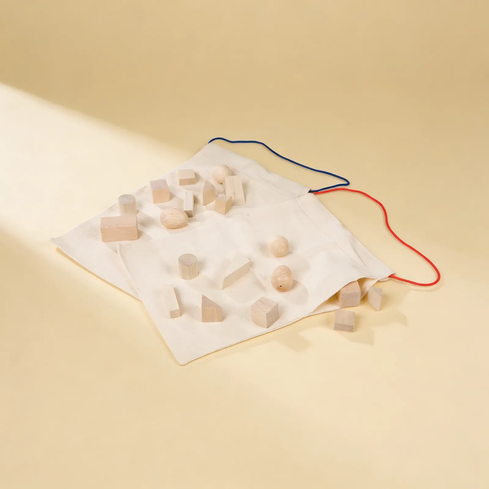 Mystery Bags: Geometric Shapes Tactile Recognition Activity: Side view