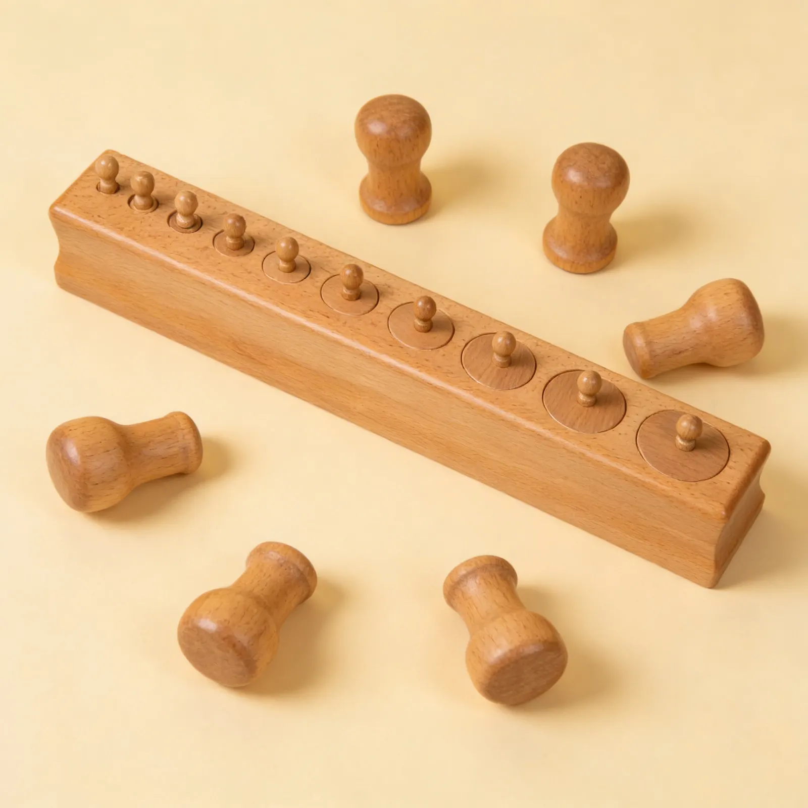 Cylinder Block No. 3: Height Decreases as Diameter Increases: Side view