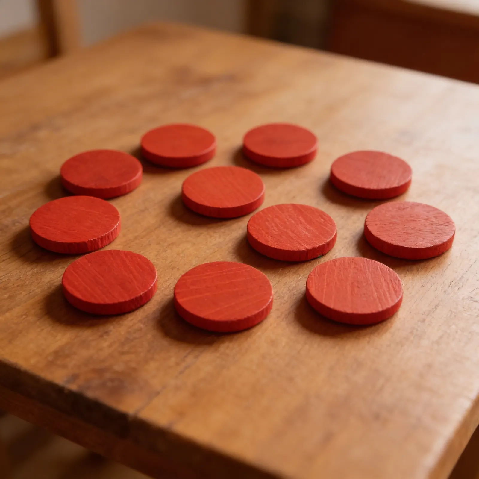 Červené žetony (100): Detailní pohled