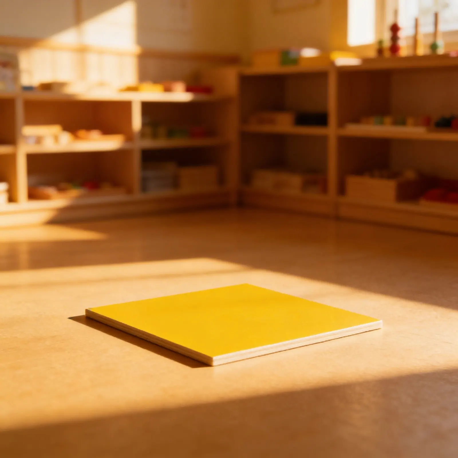 Geometric Cabinet Inset: Blank Square: Child learning