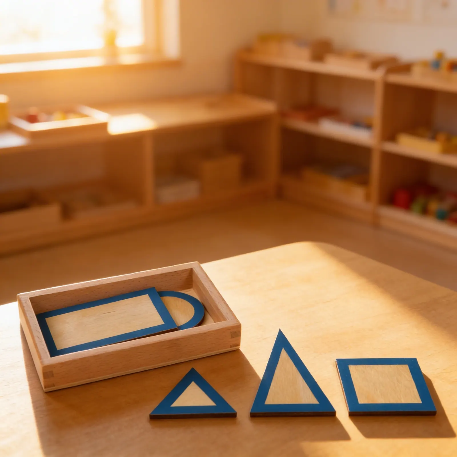 Geometric Plane Figures: Flat Shapes for Tactile Discrimination: Child learning
