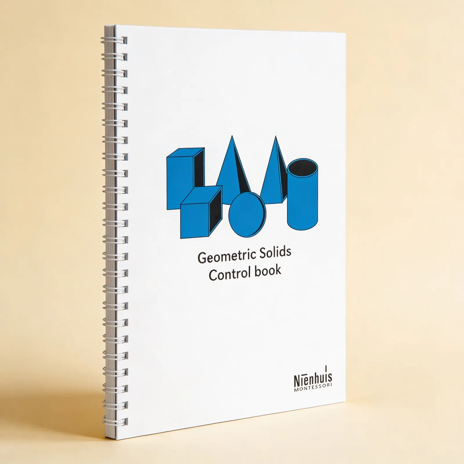 Geometric Solids Control Book: Spiral Reference Guide with Images: Side view