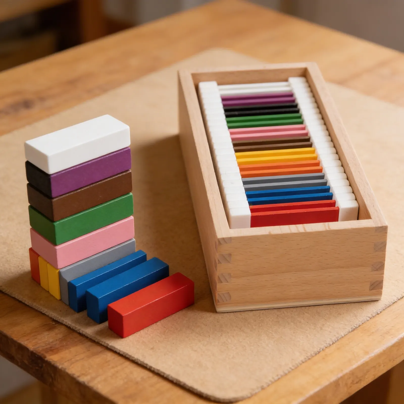 Second Colour Tablets Box: Eleven Pairs of Vibrant Colours: Detail view