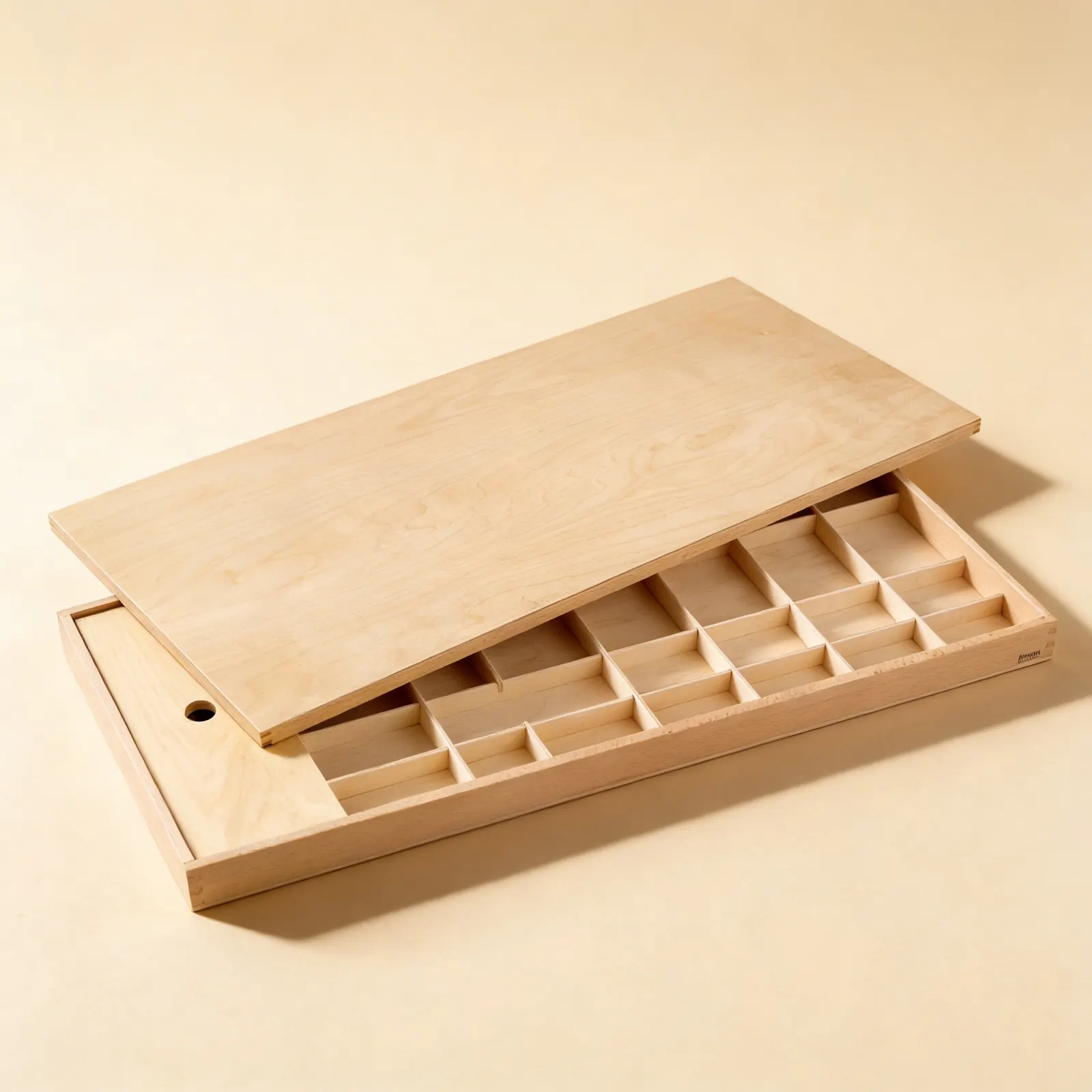 Movable Alphabet Box: Medium Storage for Letter Organization: Side view
