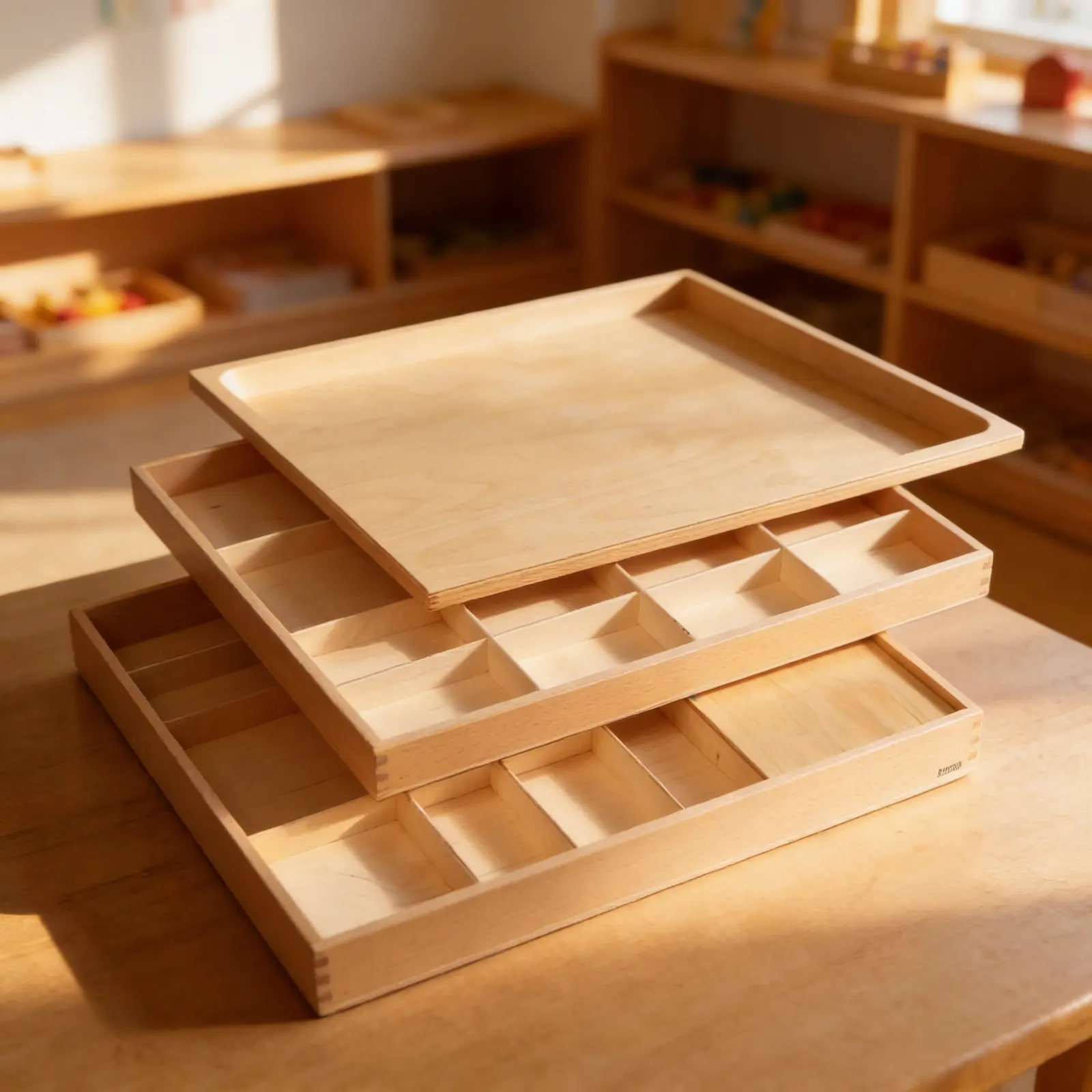Large Movable Alphabet Box: Three-Tray Storage for Complete Letter Set: Child learning