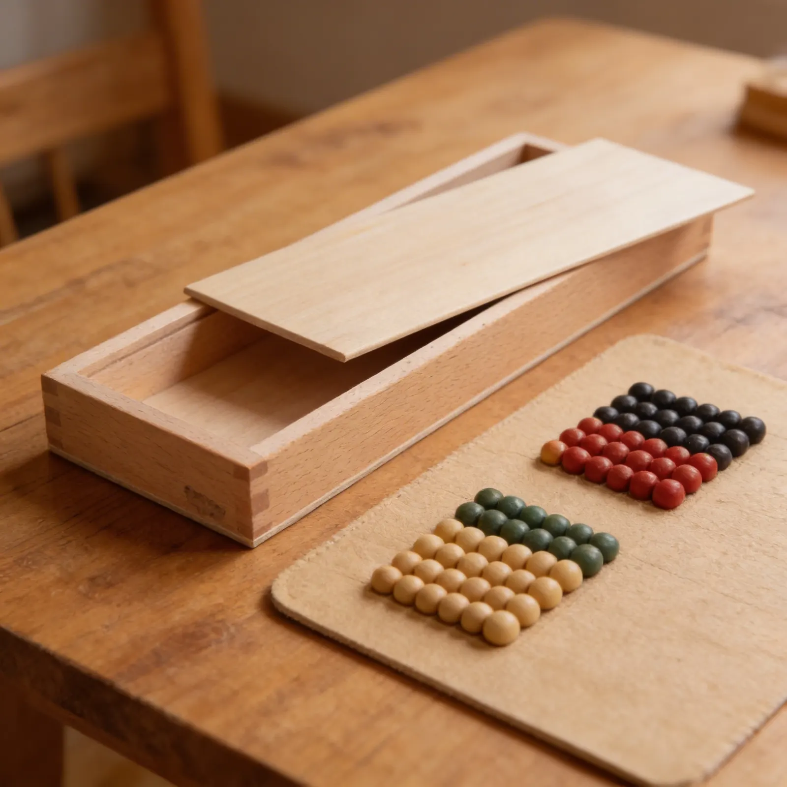 Large Number Cards Box: Detail view