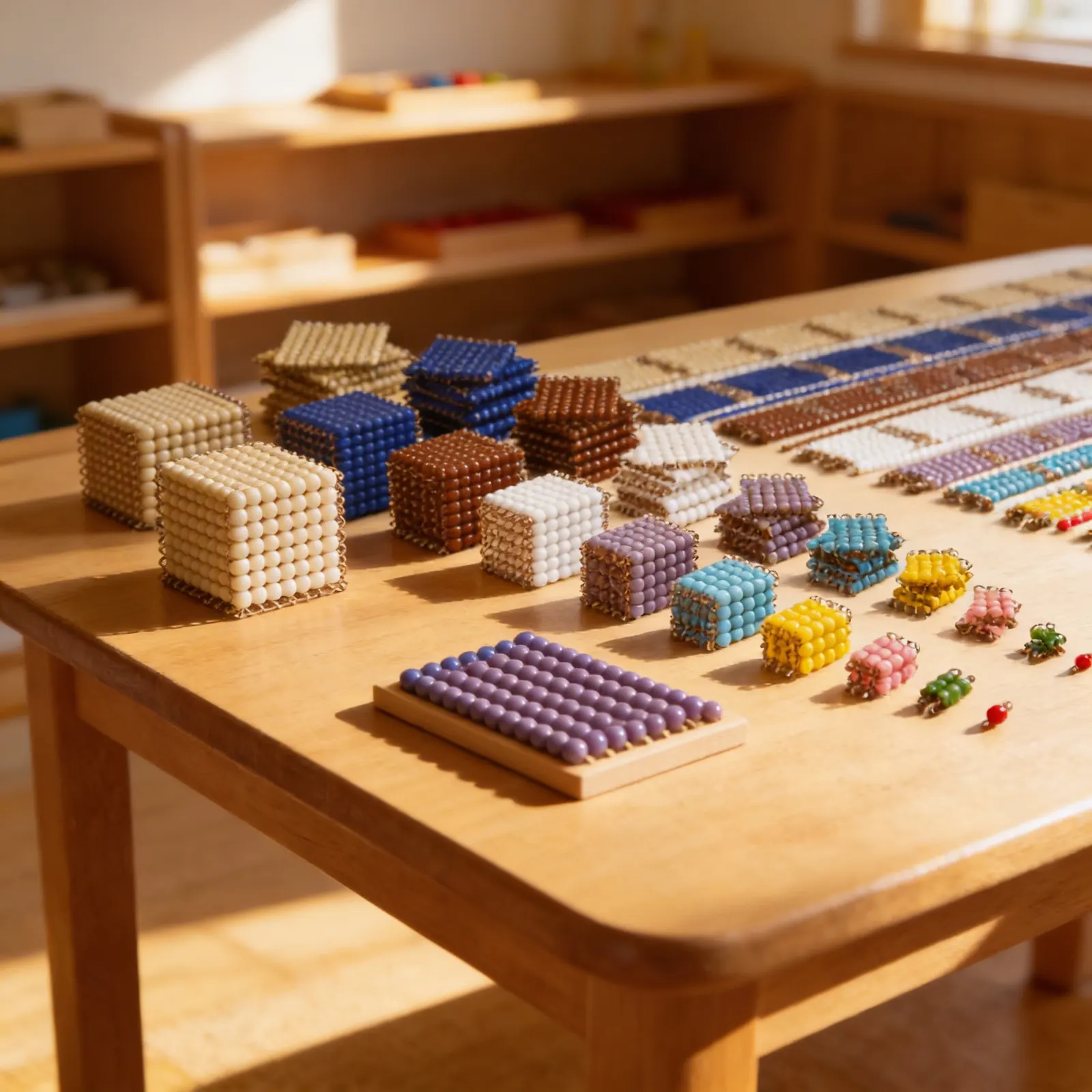Individual Glass Beads: Complete Decimal System Material Set: Child learning