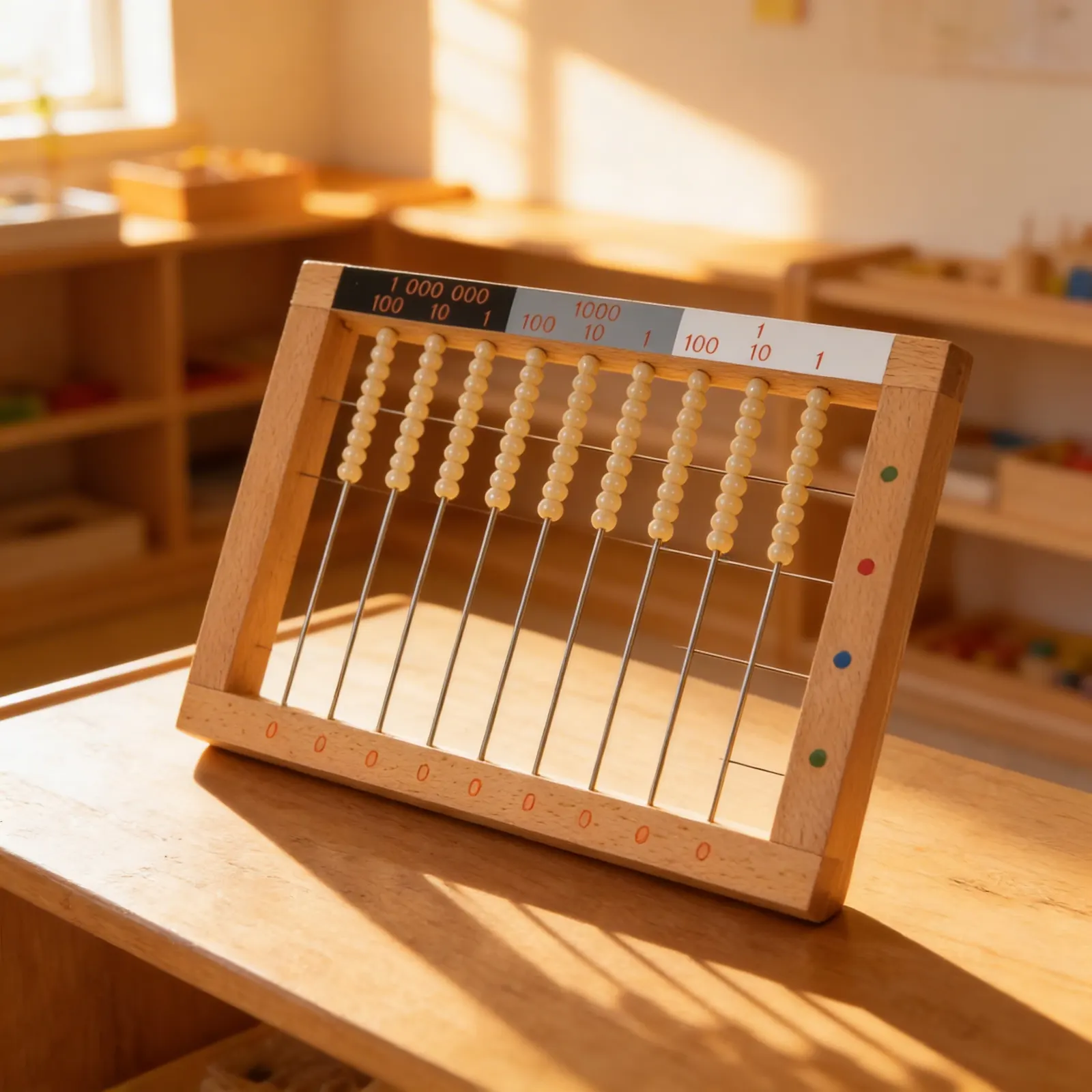 Flat Bead Frame: Advanced Mathematical Operations with Hierarchies: Child learning