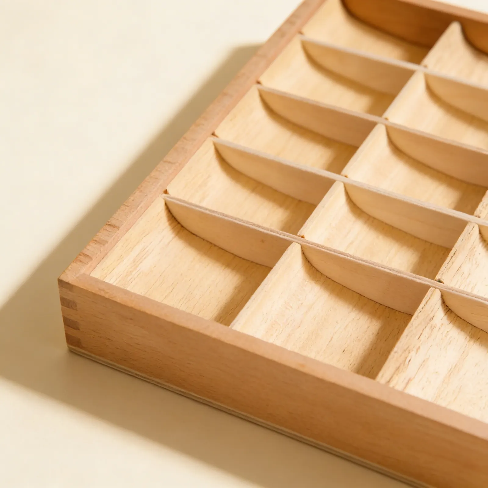 Grammar Symbols Box: 15 Compartment Storage Solution: Side view
