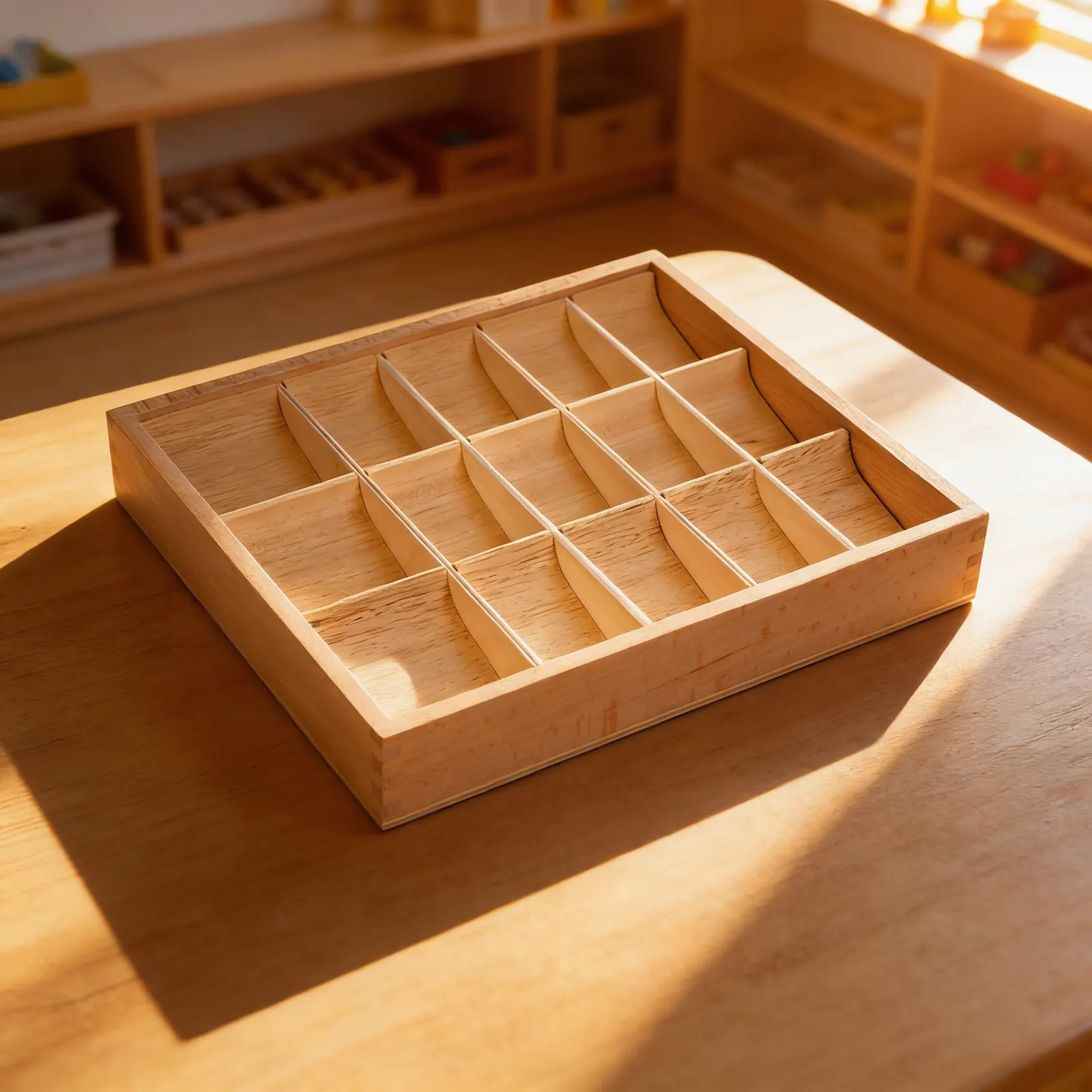 Grammar Symbols Box: 15 Compartment Storage Solution: Child learning
