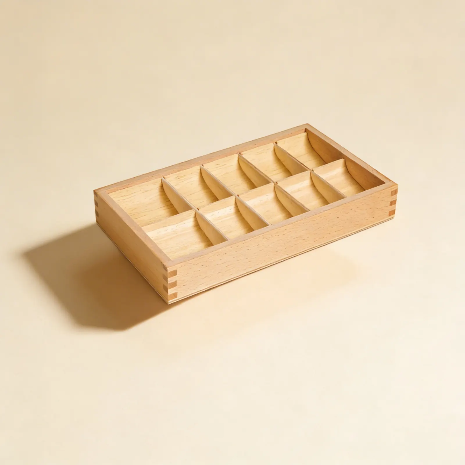 Grammar Symbols Box: 10 Compartment Storage Solution: Side view