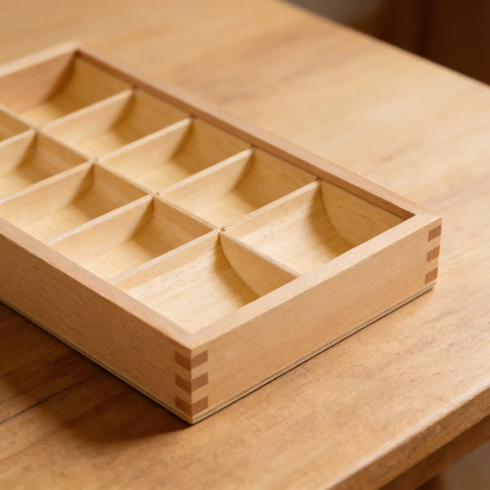 Grammar Symbols Box: 10 Compartment Storage Solution: Detail view