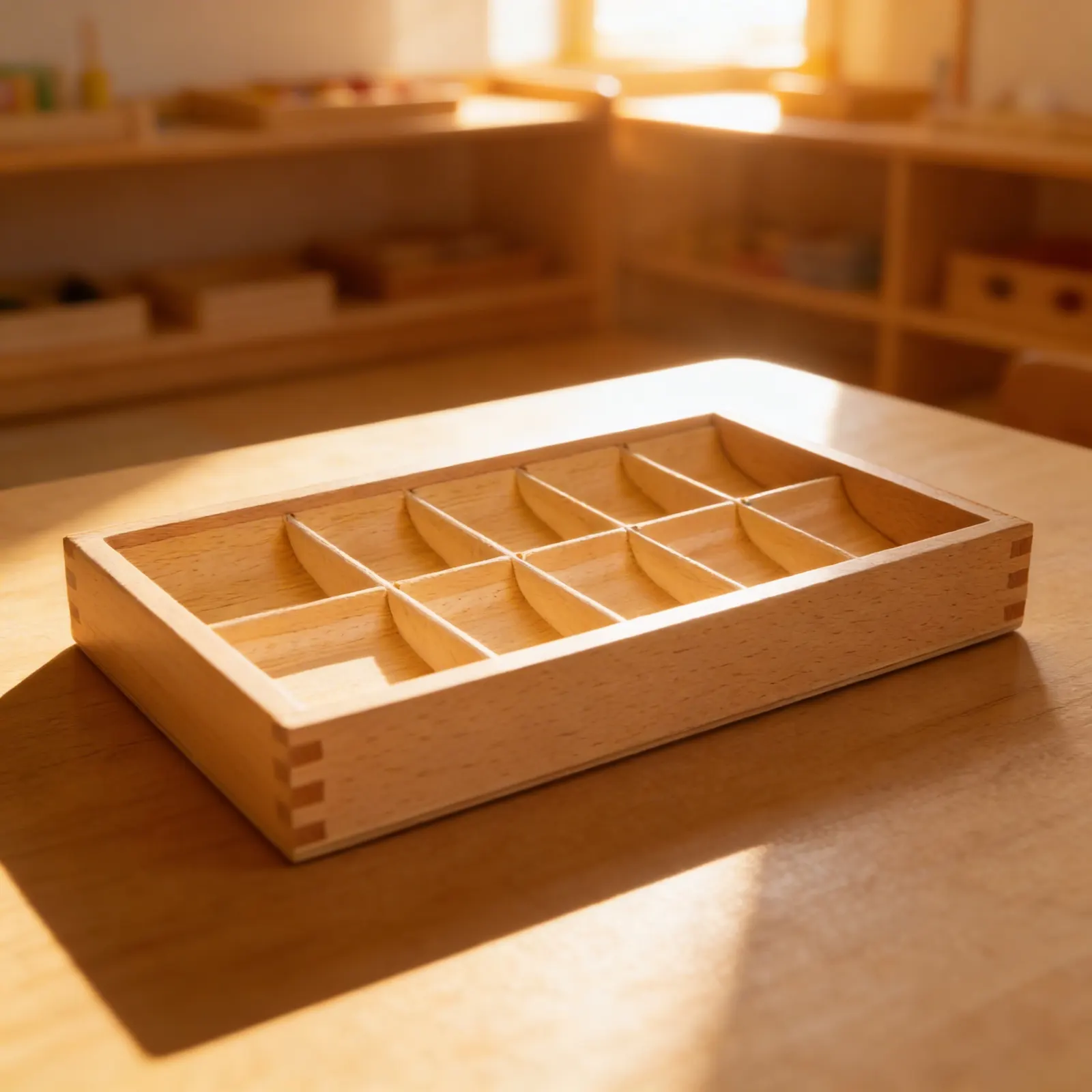 Grammar Symbols Box: 10 Compartment Storage Solution: Child learning