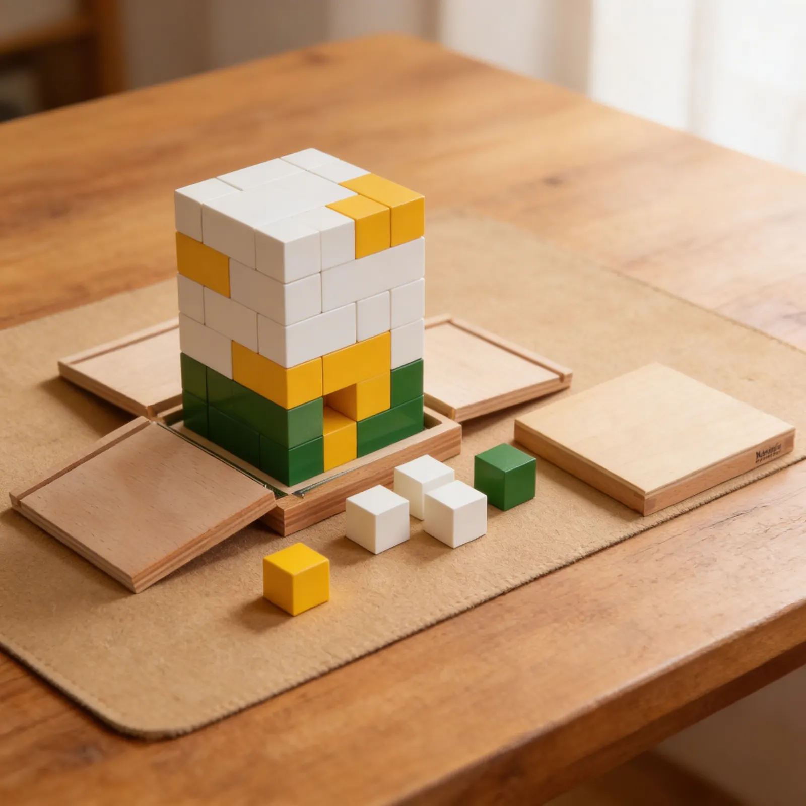 Power Of Two Cube: Binary Progression Mathematical Exploration: Detail view