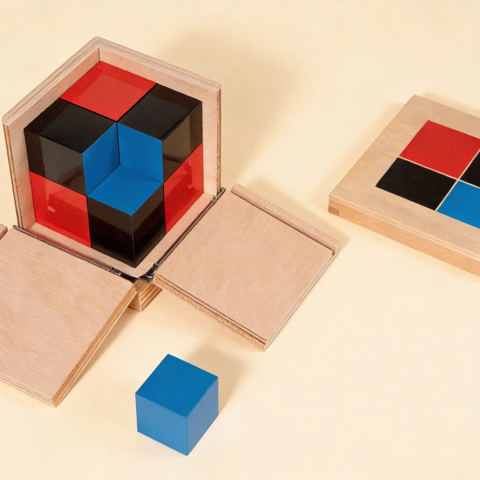 Binomial Cube: Algebraic Concepts Through Sensorial Exploration: Side view