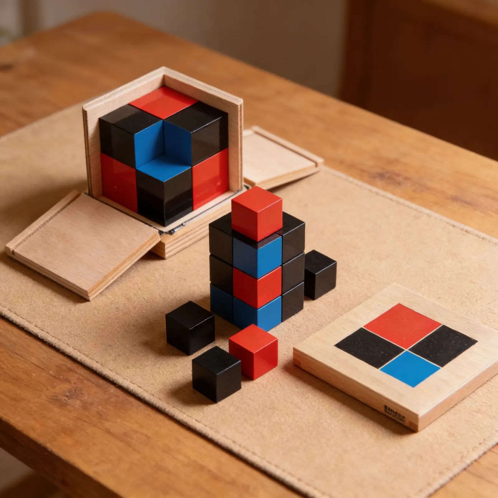 Binomial Cube: Algebraic Concepts Through Sensorial Exploration: Detail view