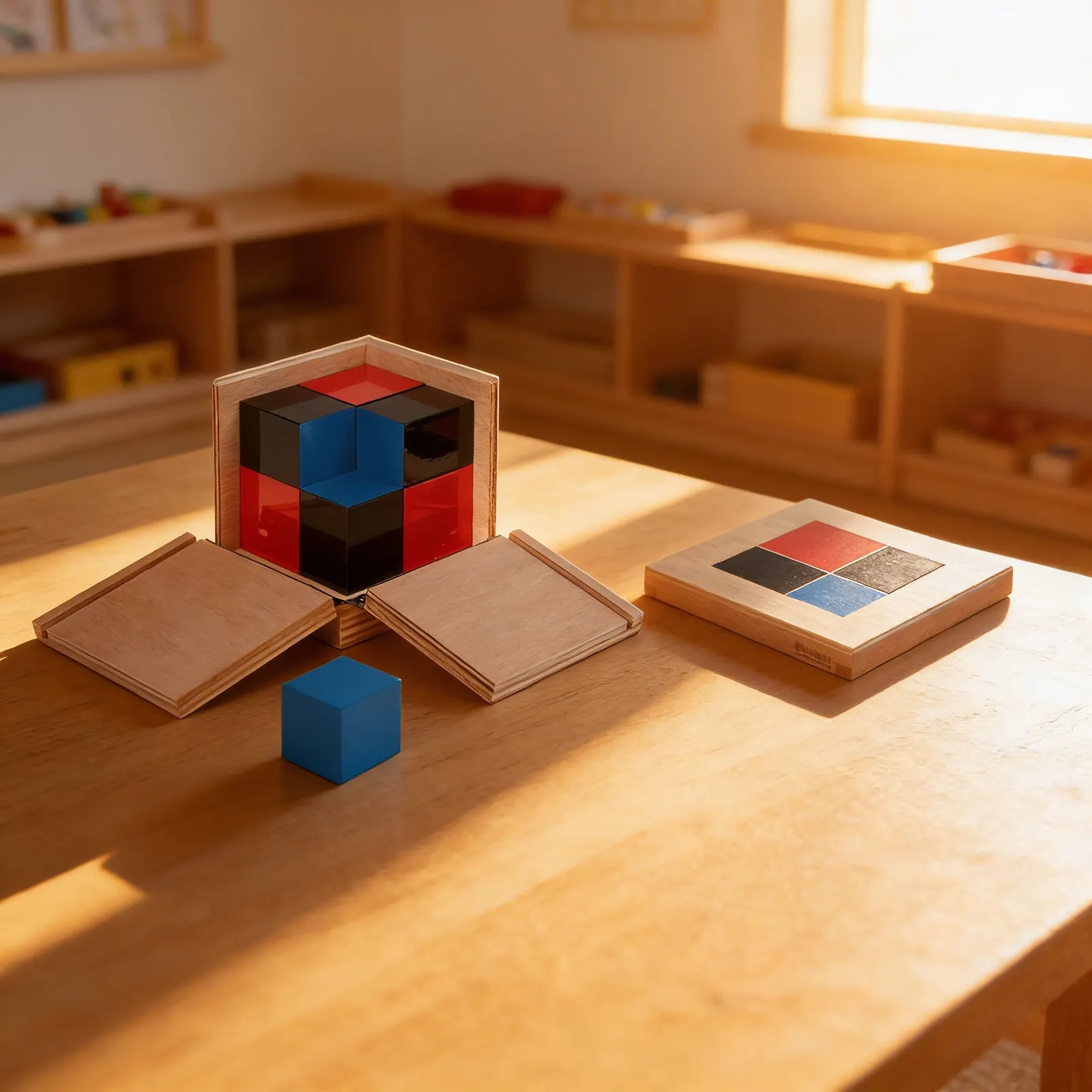 Binomial Cube: Algebraic Concepts Through Sensorial Exploration: Child learning