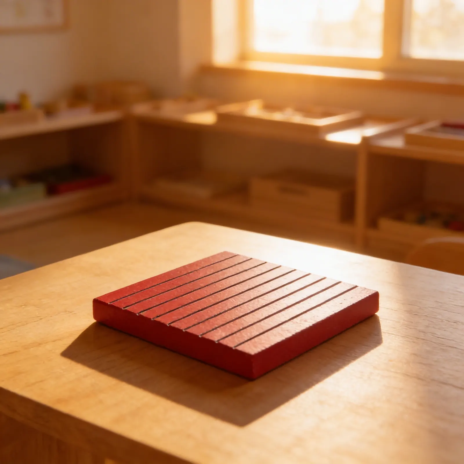 Red Hierarchy Tablet: 50×50×5mm Mathematical Reference: Child learning