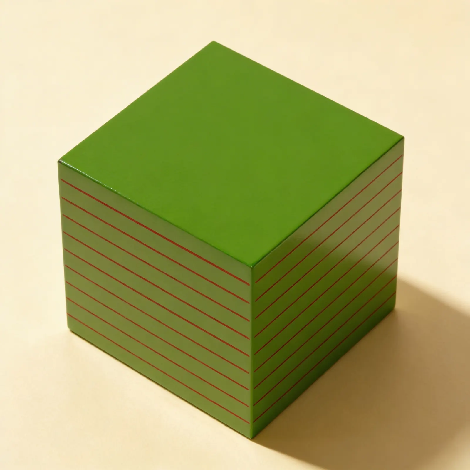 Number Hierarchy Cube: 50mm Wooden Thousand Representation: Side view