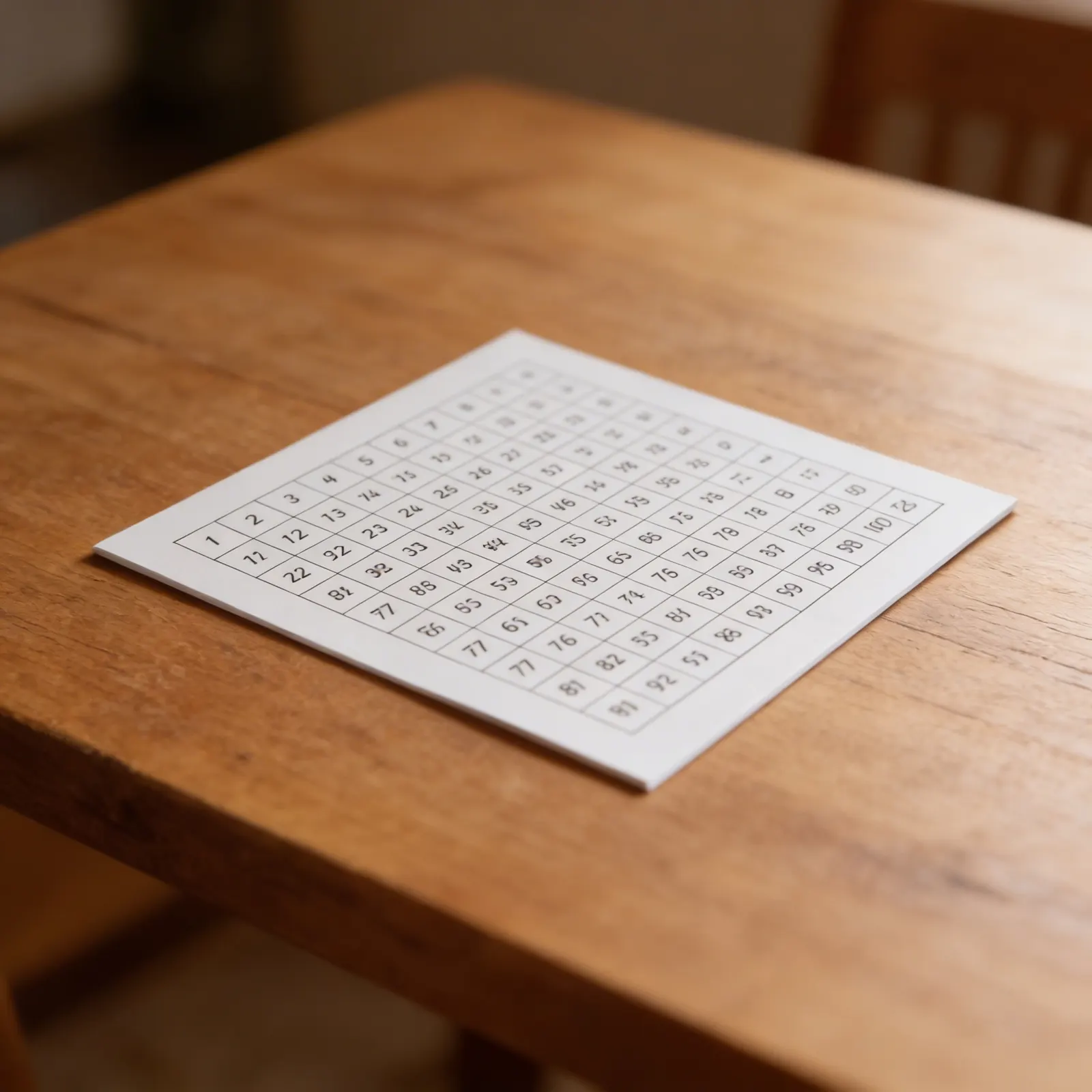 Kontrolní tabulka: stovková tabule: Detailní pohled