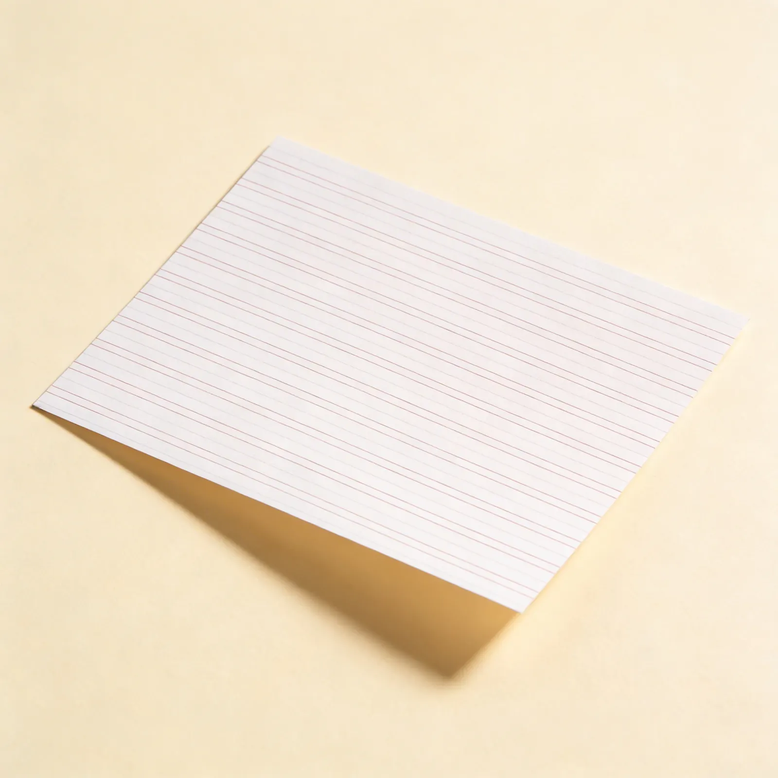 Dvojlinajkový papier: Úzke linajky (250): Bočný pohľad