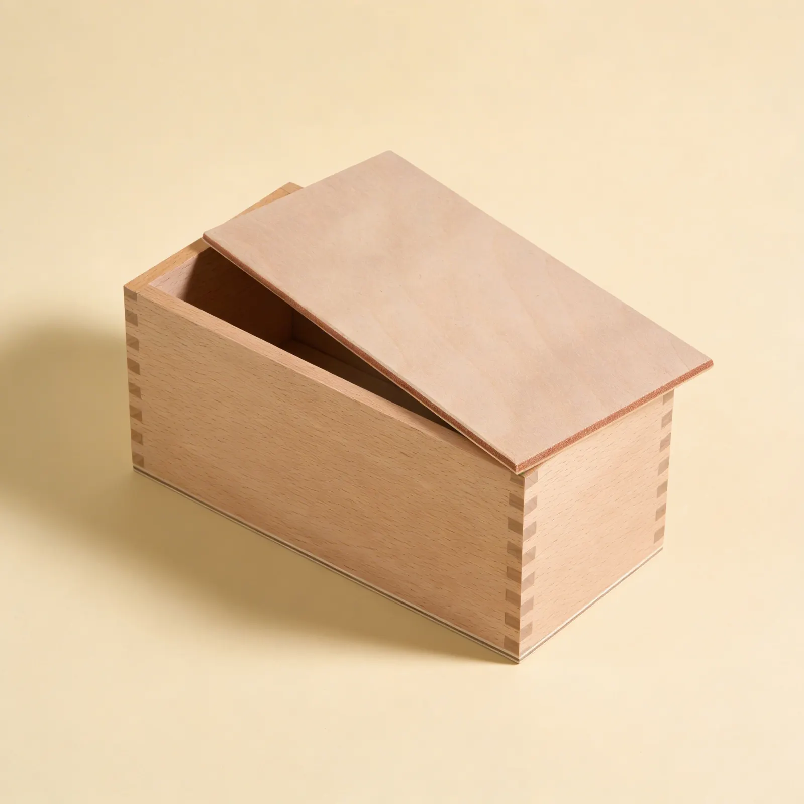 Pin Flags Box: Wooden Storage for Geography Materials: Side view