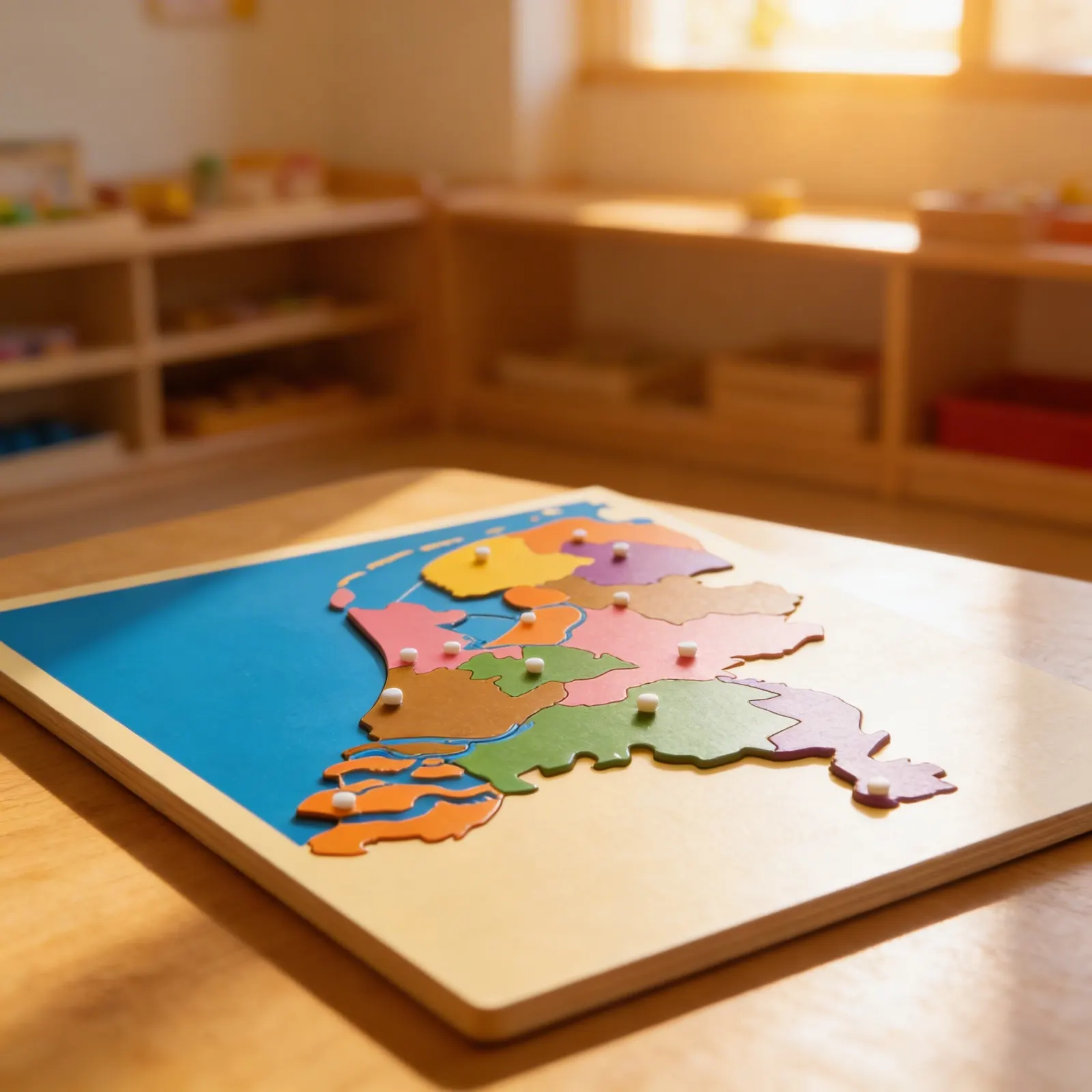 Puzzle mapa: Nizozemsko: Dítě při učení