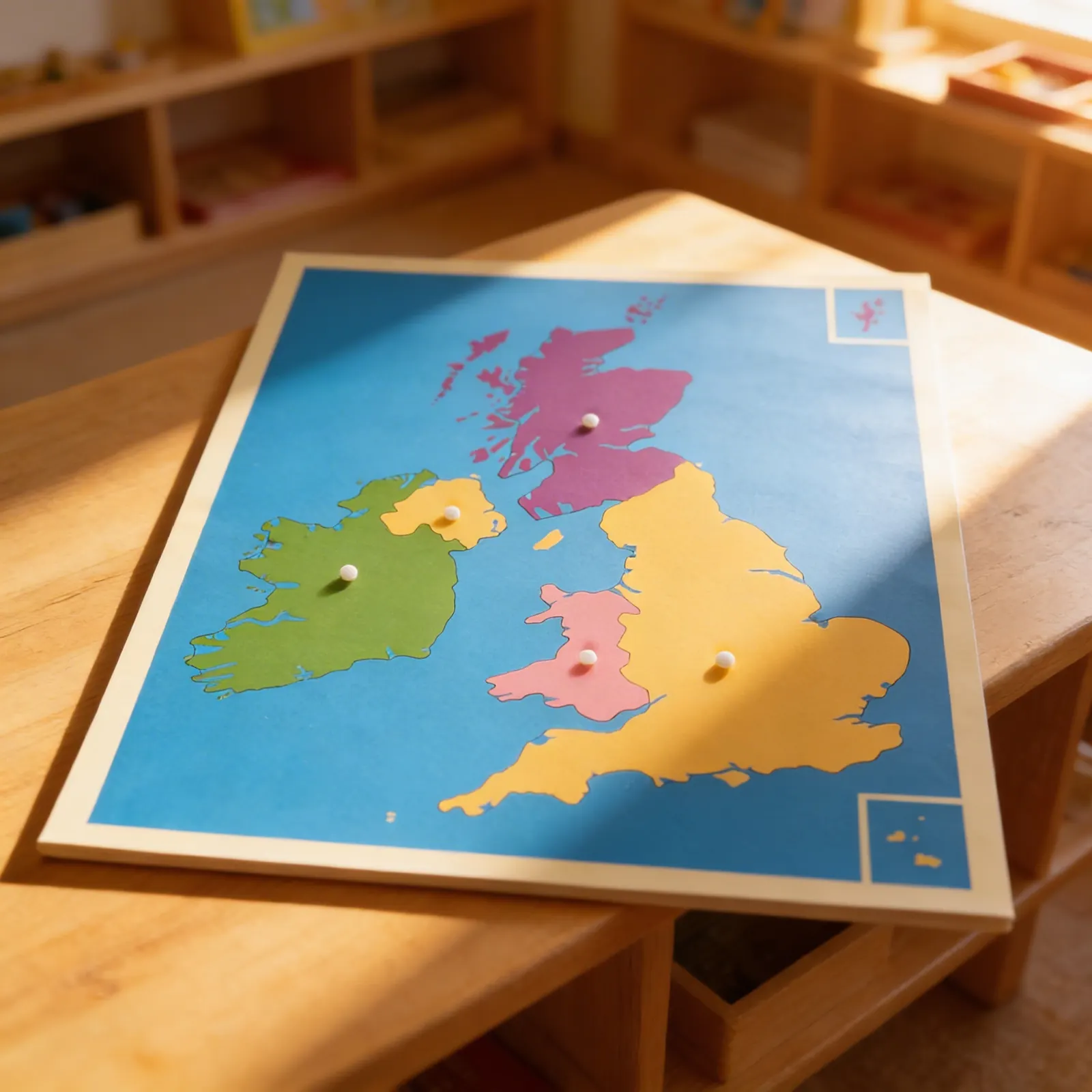 Puzzle mapa: Spojené kráľovstvo a Írsko: Detailný pohľad