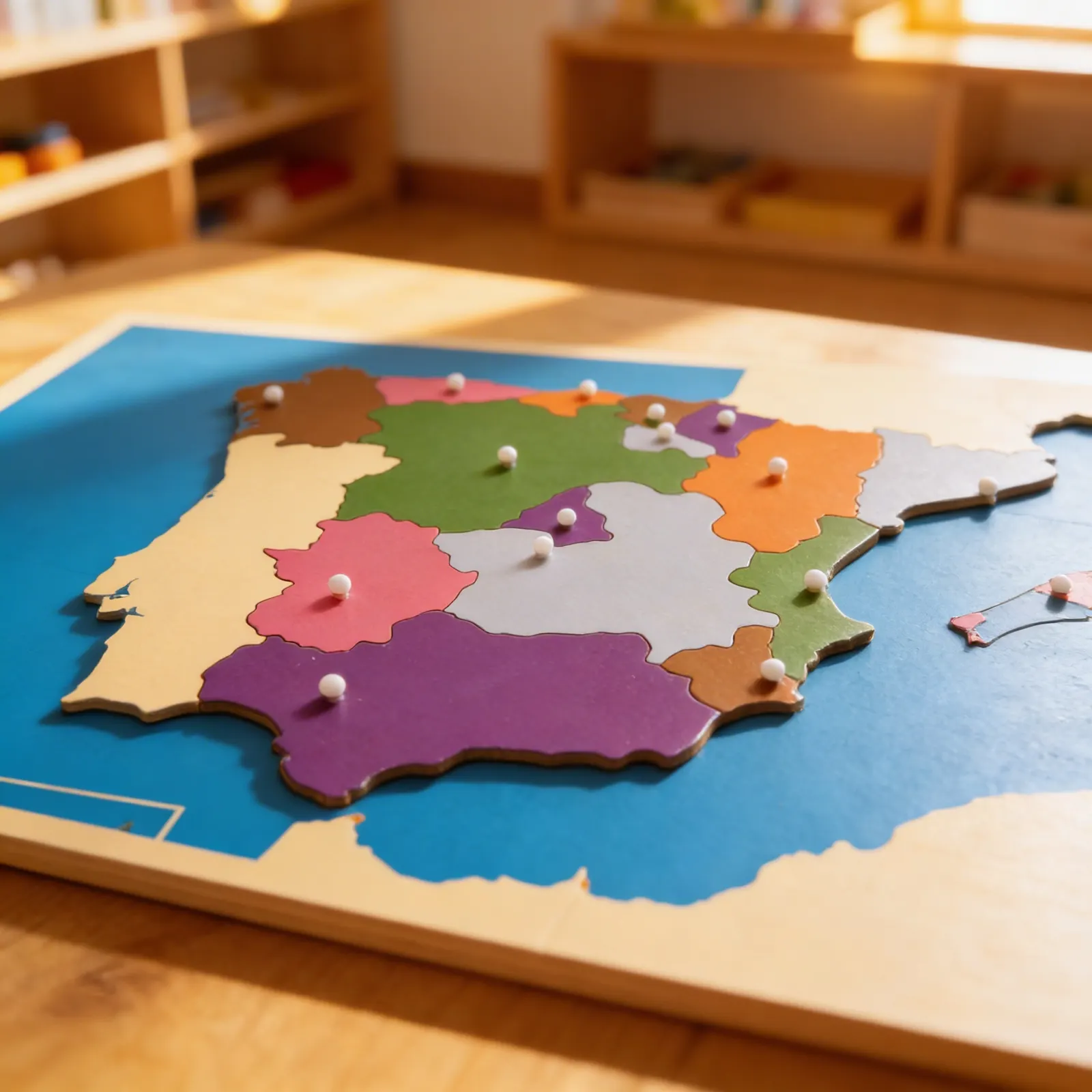 Puzzle mapa: Španělsko: Dítě při učení