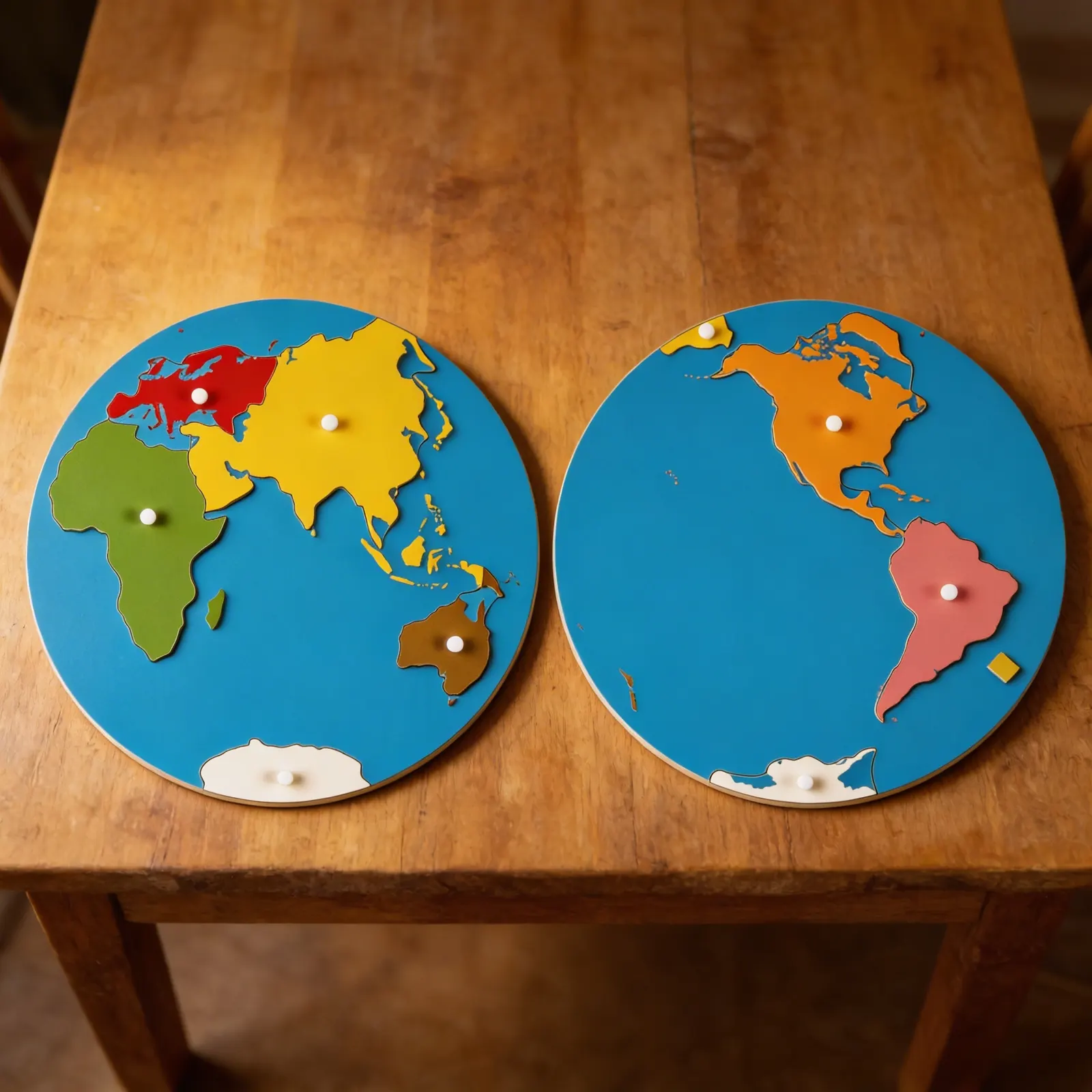 Puzzle mapa: Části světa: Pohled na Asii: Boční pohled