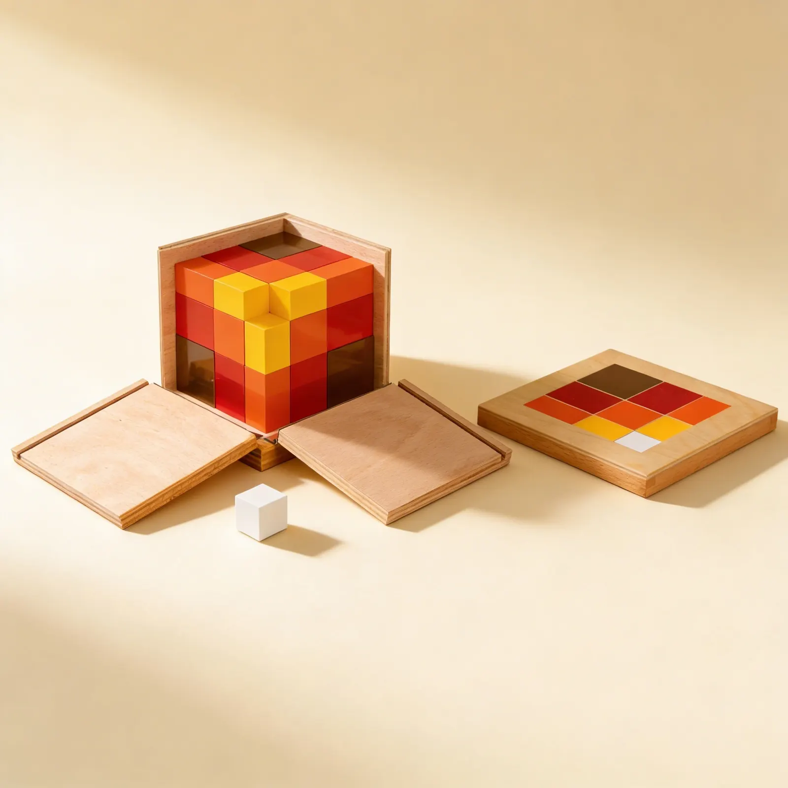 Arithmetic Trinomial Cube: Advanced Mathematical Formula Exploration: Side view