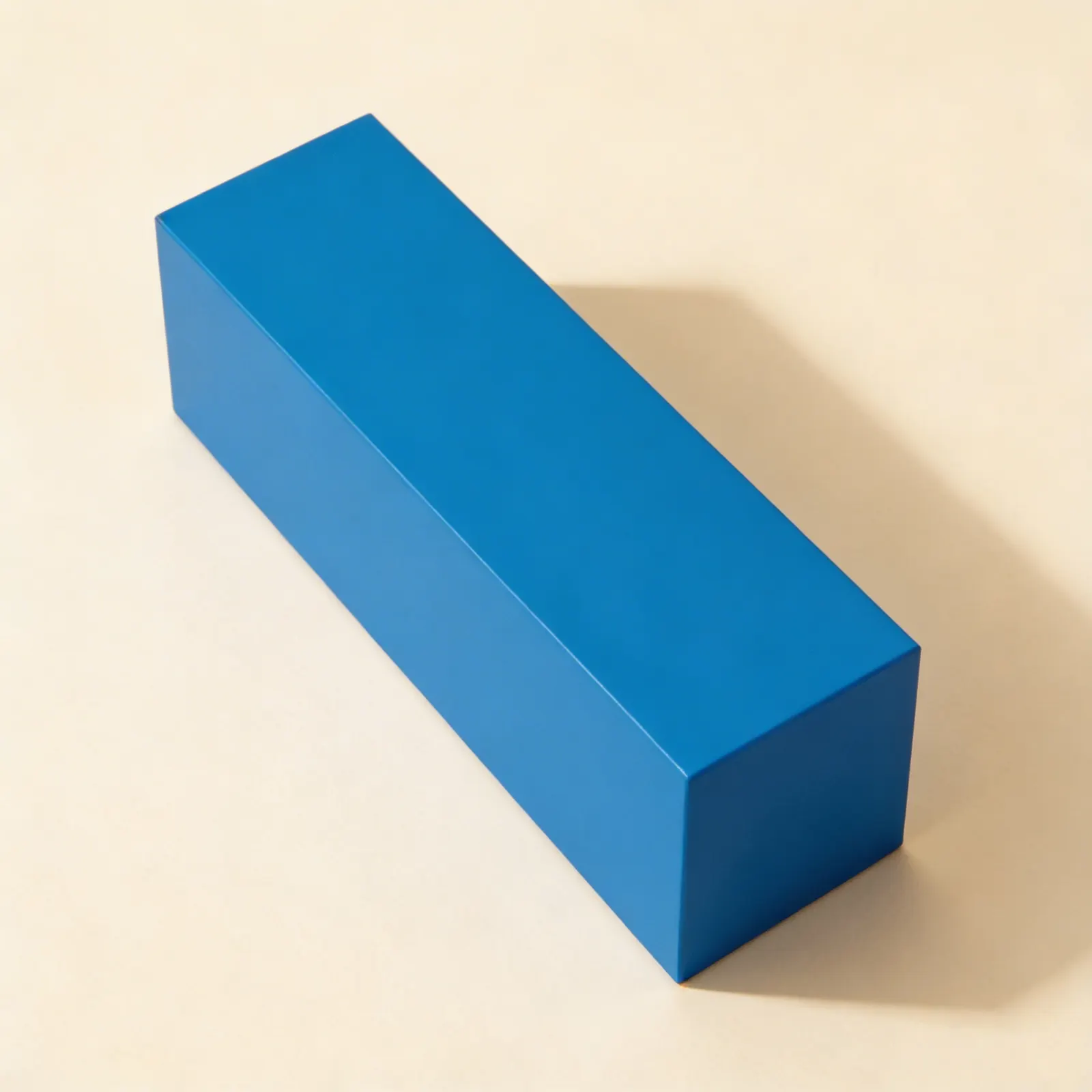 Rhombic Based Prism: Complex 3D Geometric Form with Triangular Top: Side view
