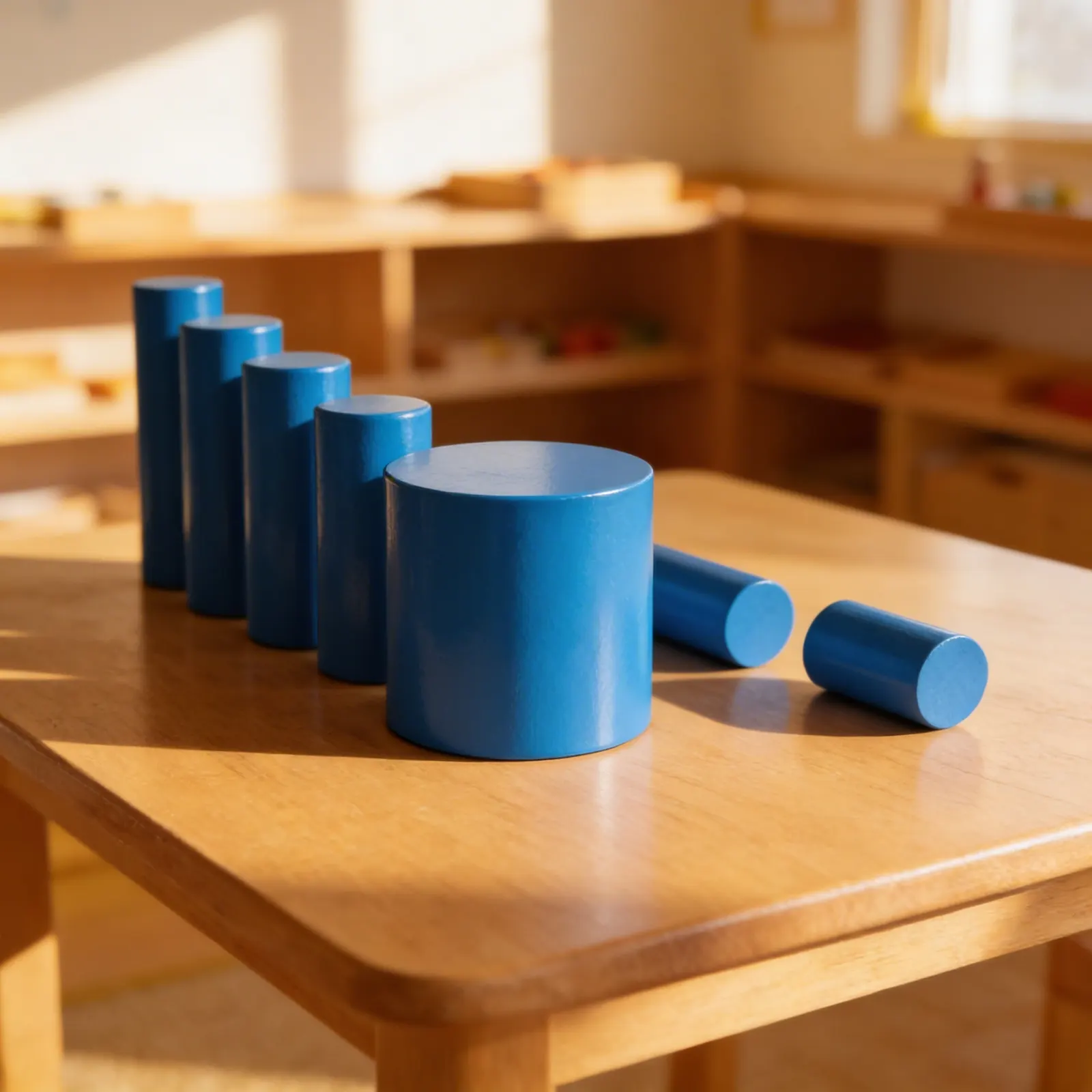 Short Cylinder: Geometric Solid for Elementary Exploration: Child learning