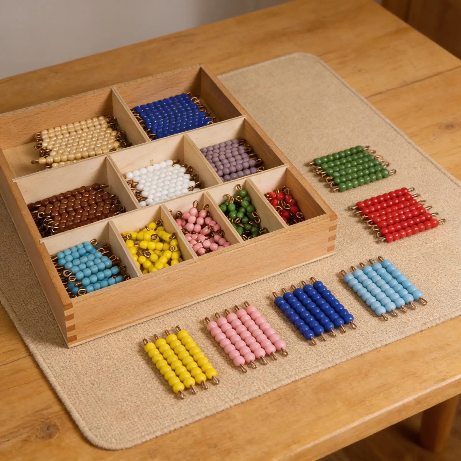 Decanomial Bead Bar Box: Advanced Mathematical Exploration to 10: Detail view