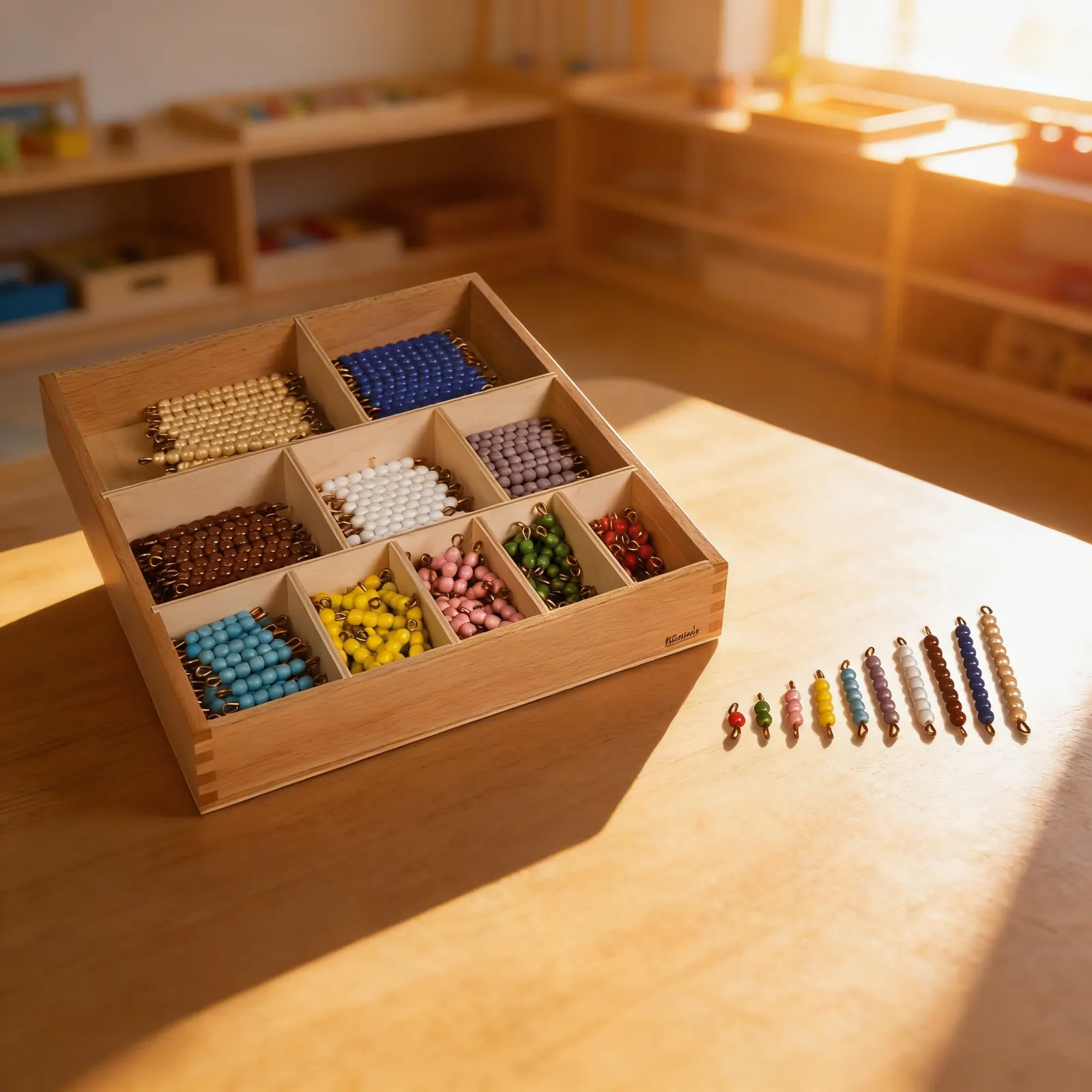 Decanomial Bead Bar Box: Advanced Mathematical Exploration to 10: Child learning