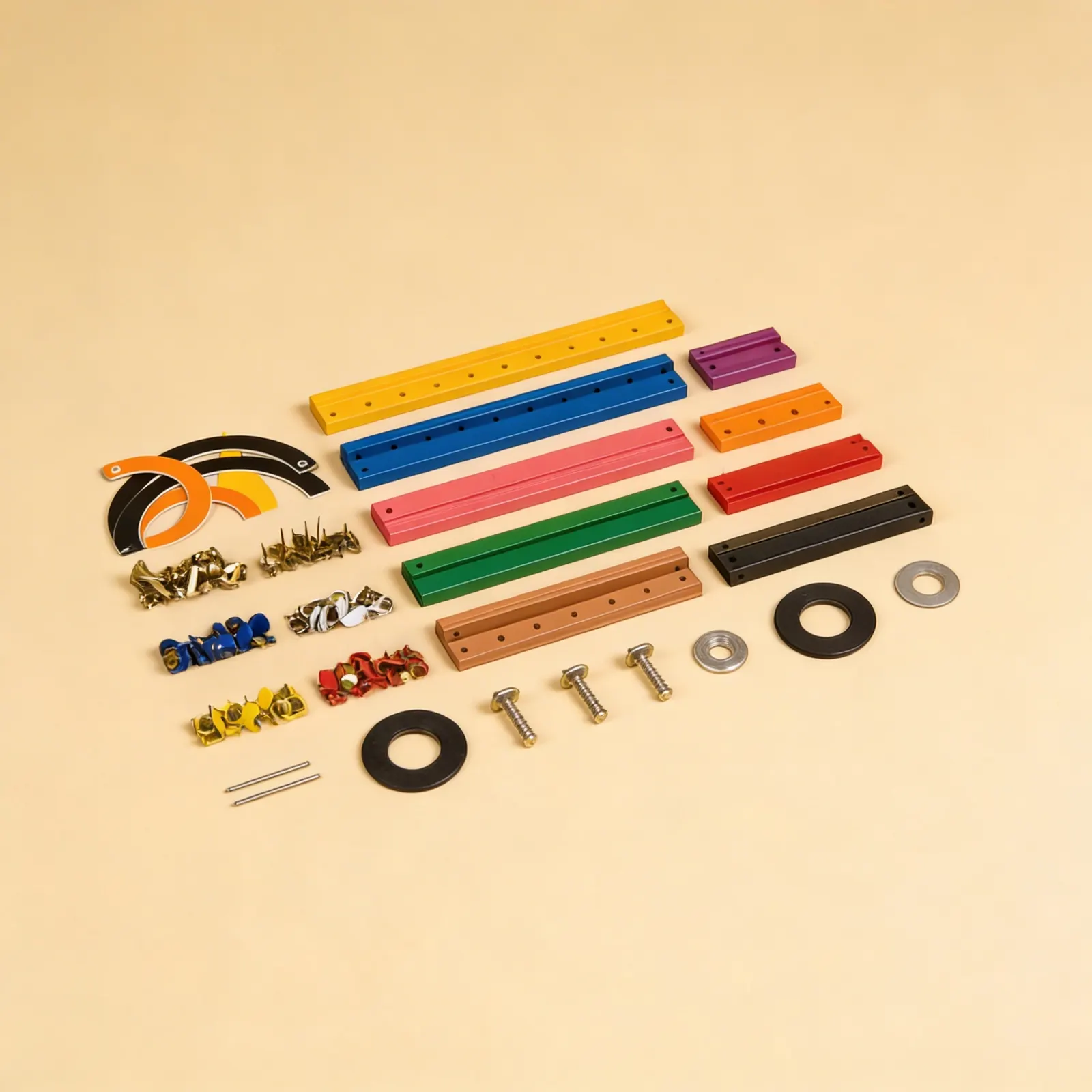 Geometric Stick Material: 2D & 3D Construction Set: Side view