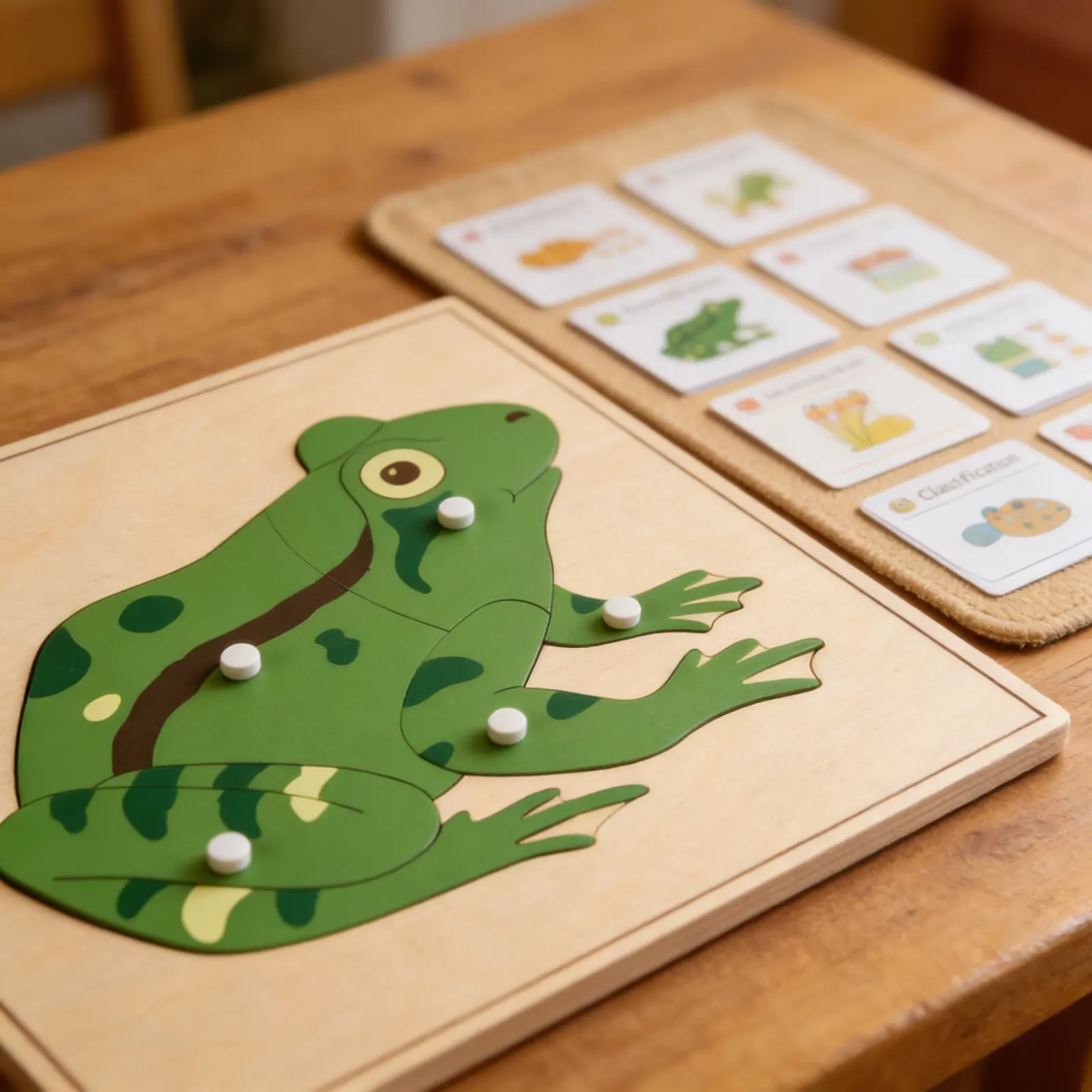 Puzzle zvířátko: Žába: Boční pohled