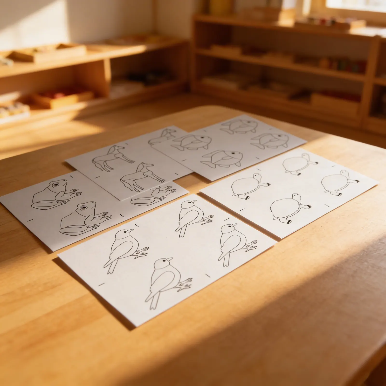 Puzzle zvierat: kopírovacie predlohy: Pri použití