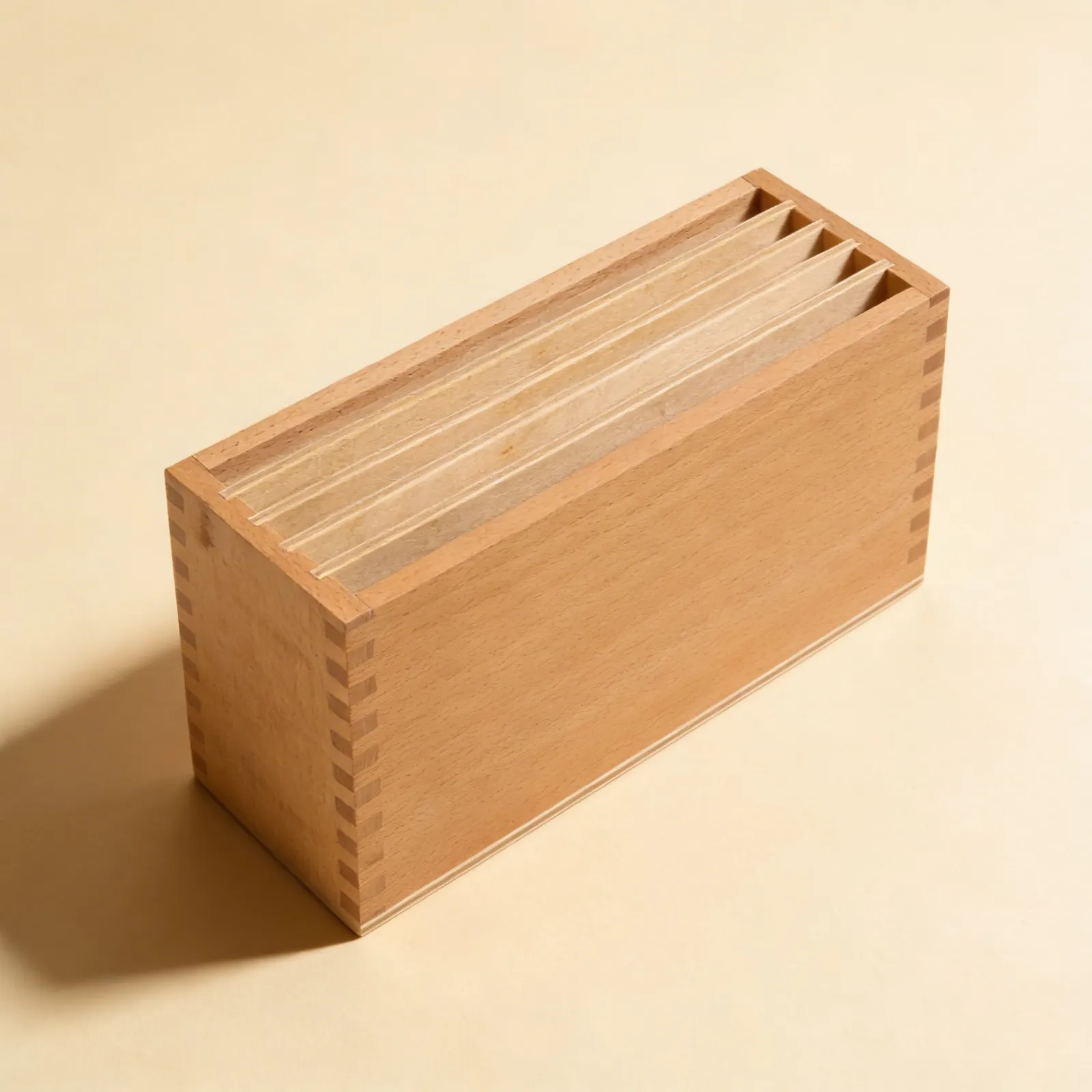 Land Form Cards Storage Box: Beechwood Geography Organiser: Side view