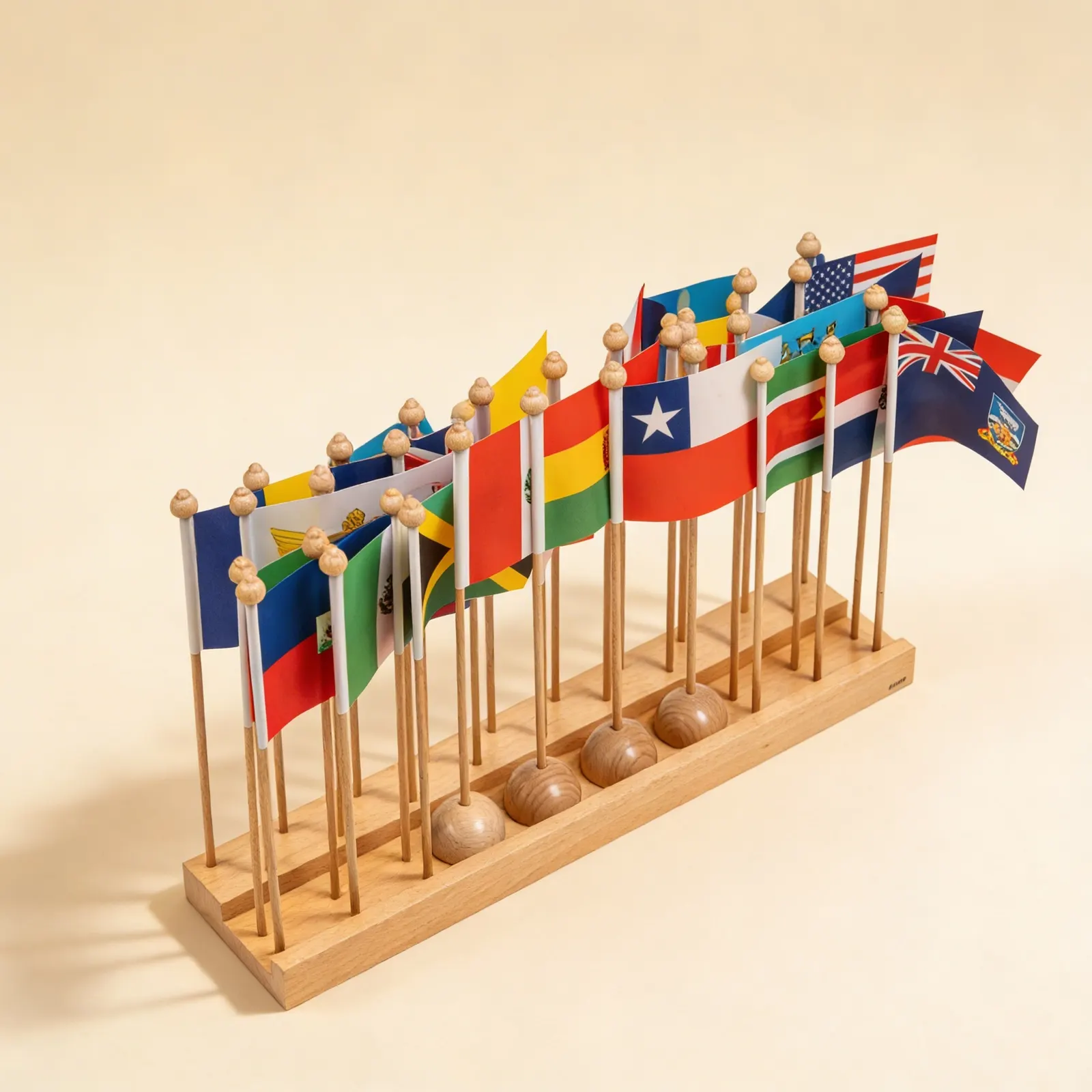 Flag Stand Americas: North & South America Without Caribbean: Side view