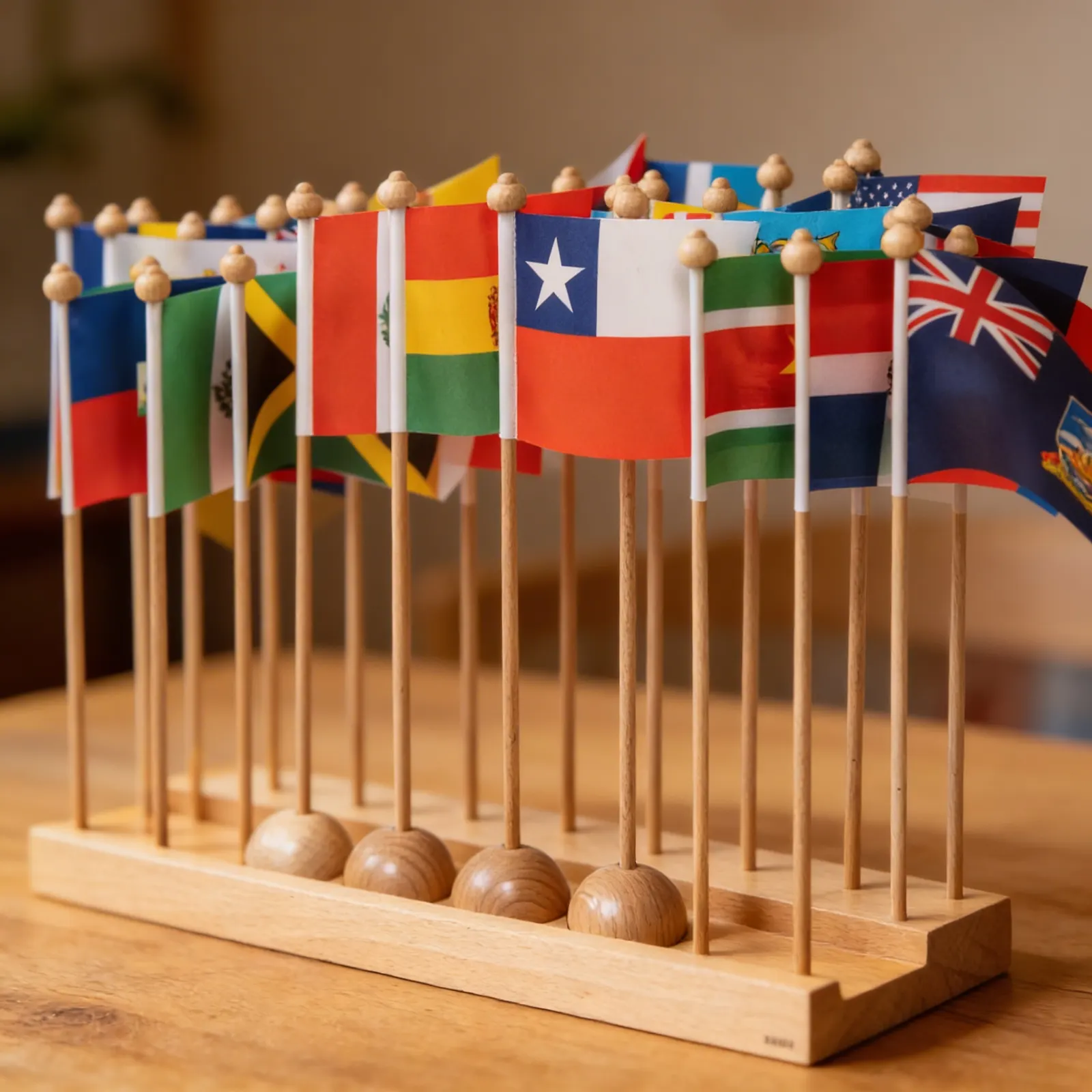 Flag Stand Americas: North & South America Without Caribbean: Detail view