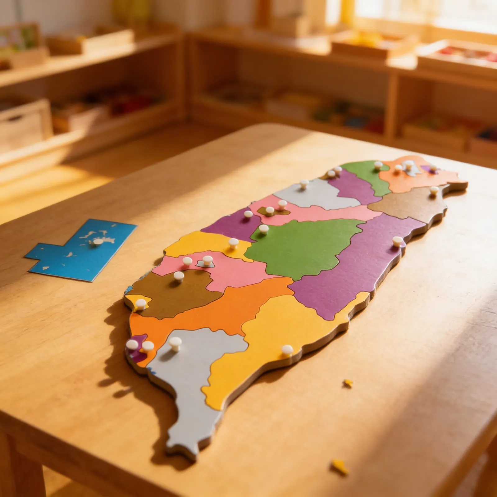 Puzzle mapa: Taiwan: Pri použití