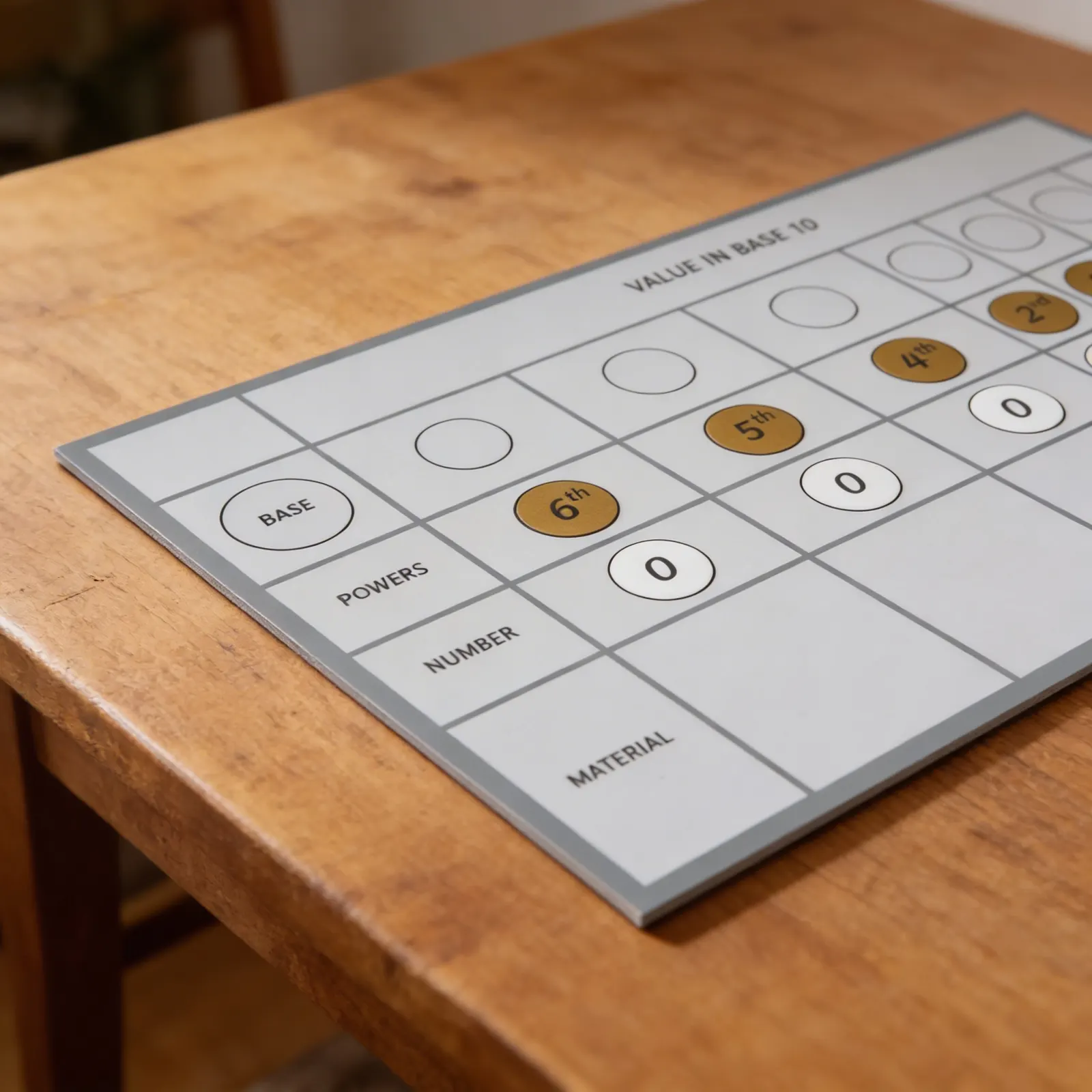 Tabulka pro multibázový materiál: Detailní pohled