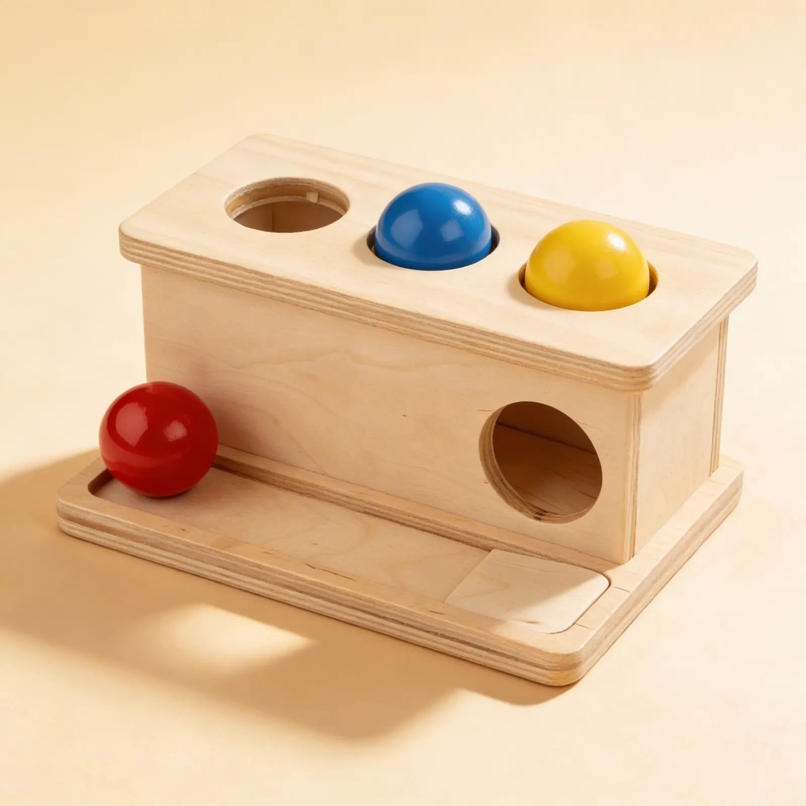 Push Box: Object Permanence Development Activity: Side view