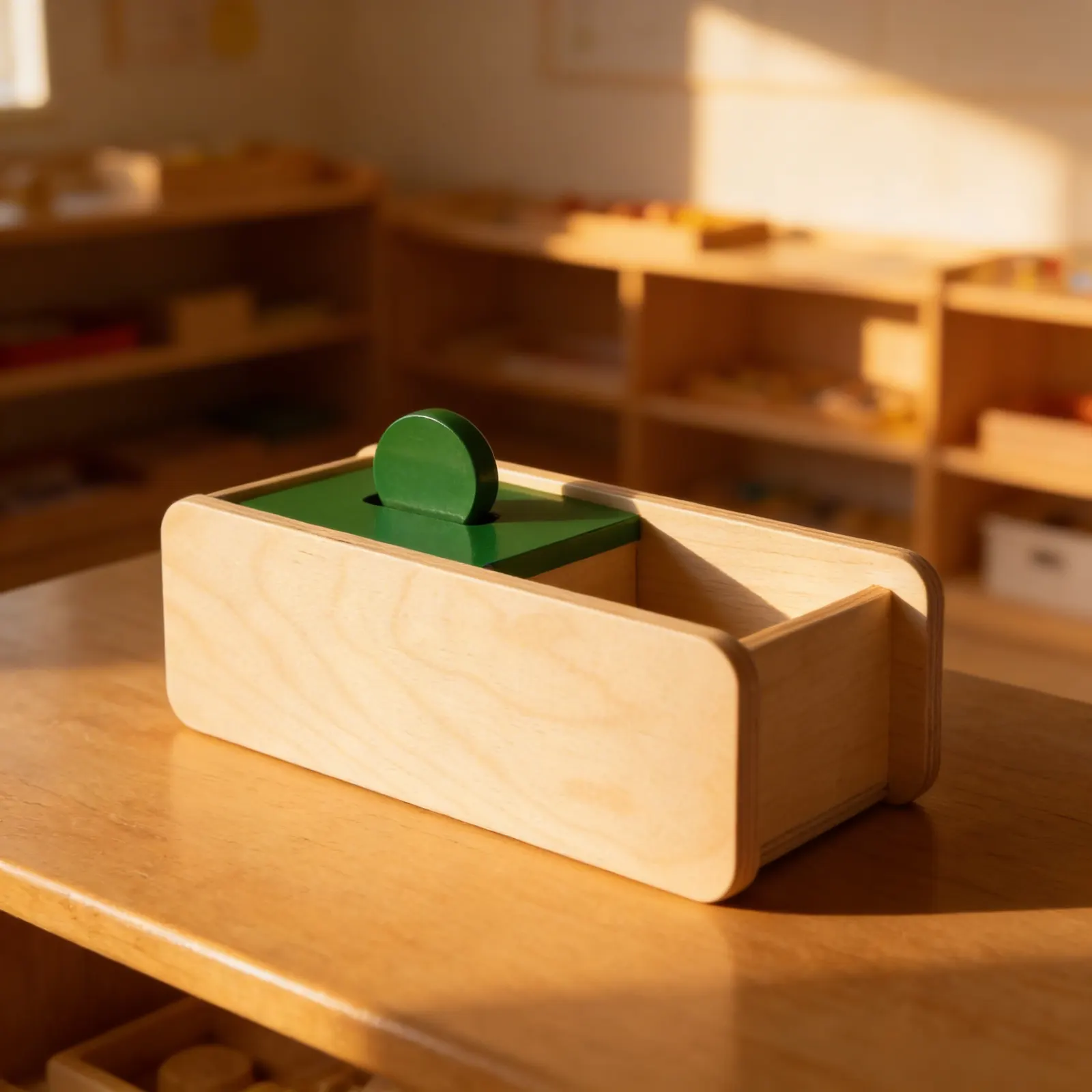 Imbucare Box with Flip Lid: Single Slot Disc Activity: Child learning