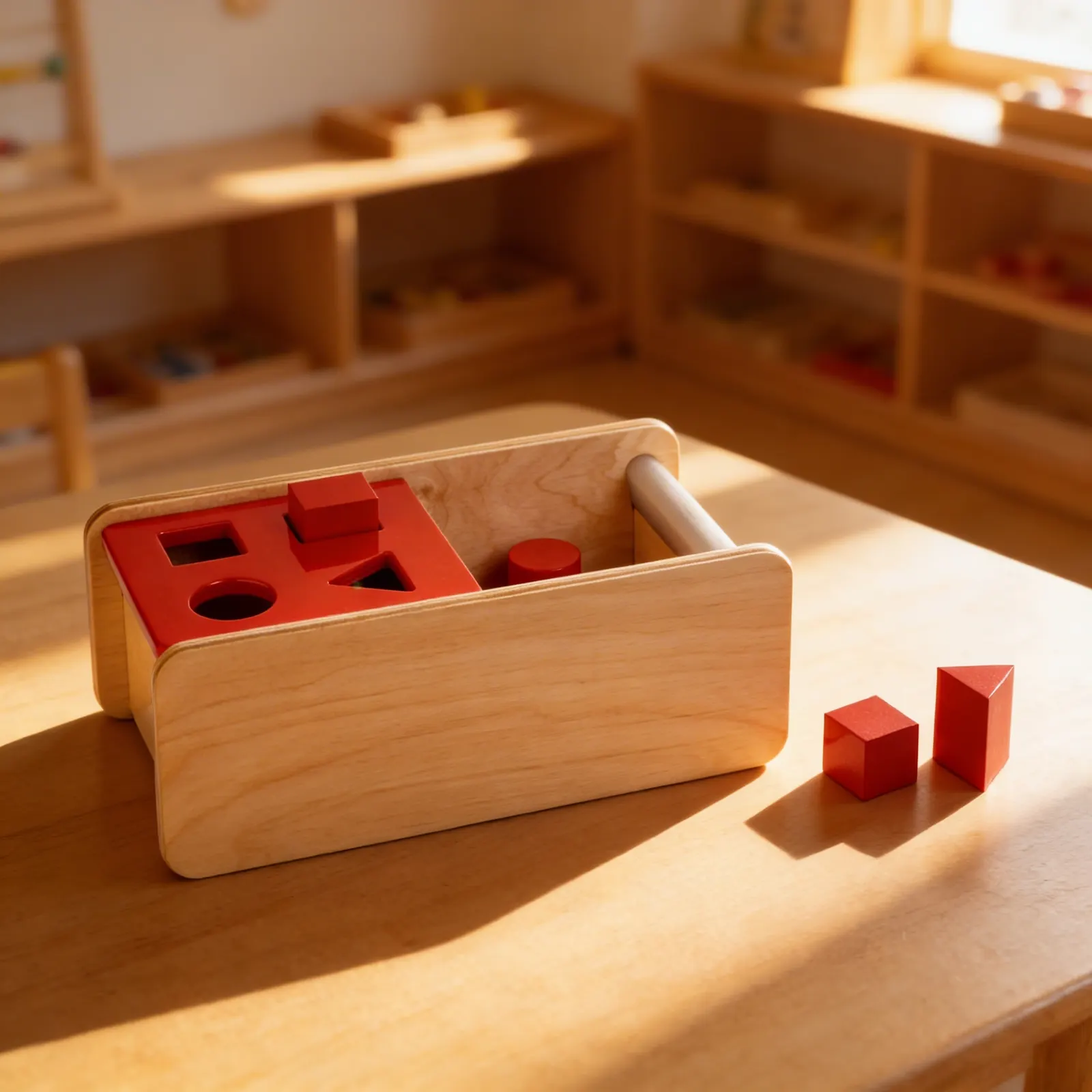 Imbucare Box: Flip Lid with 4 Shapes for Toddlers: Child learning