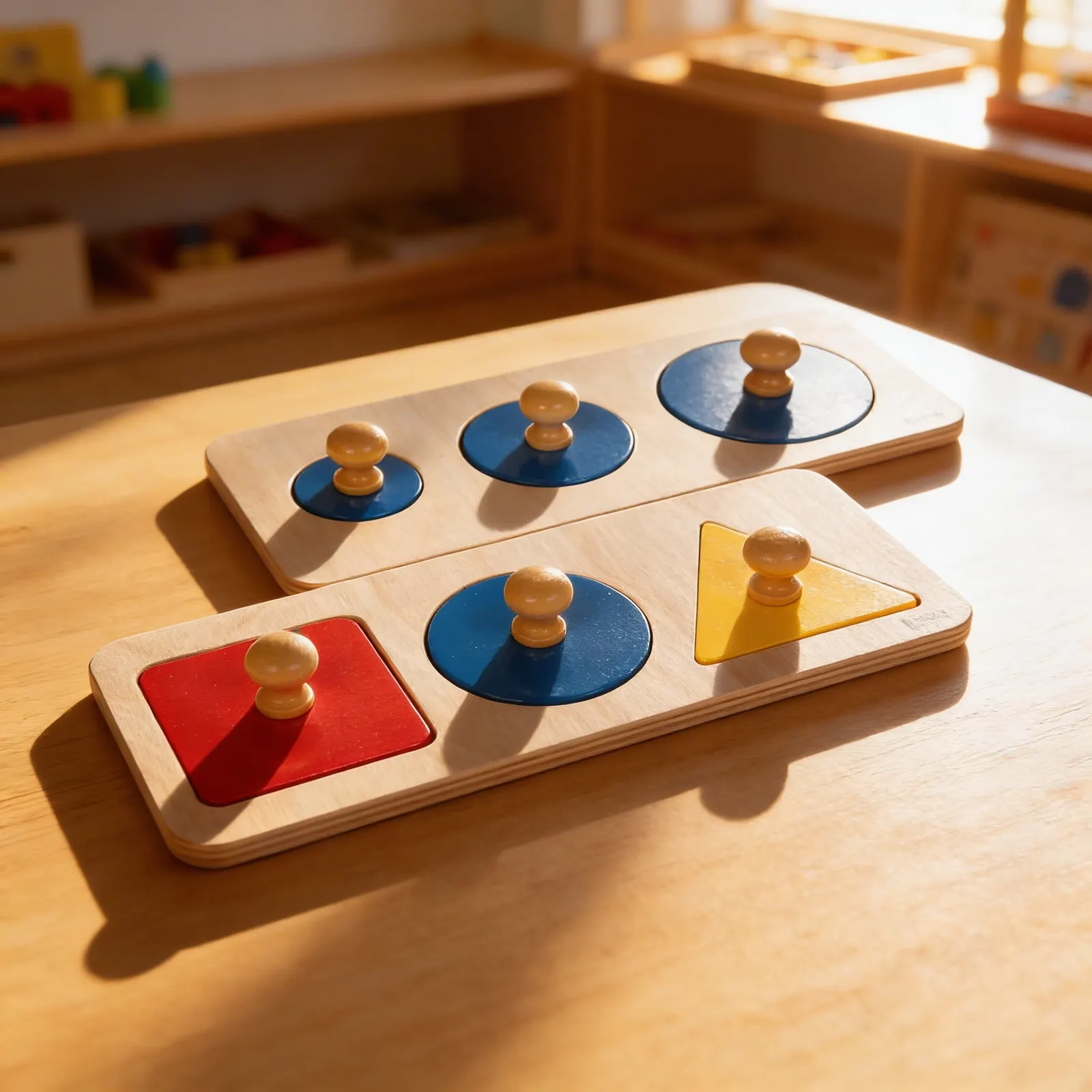 Sada puzzle s viacerými tvarmi: Pri použití